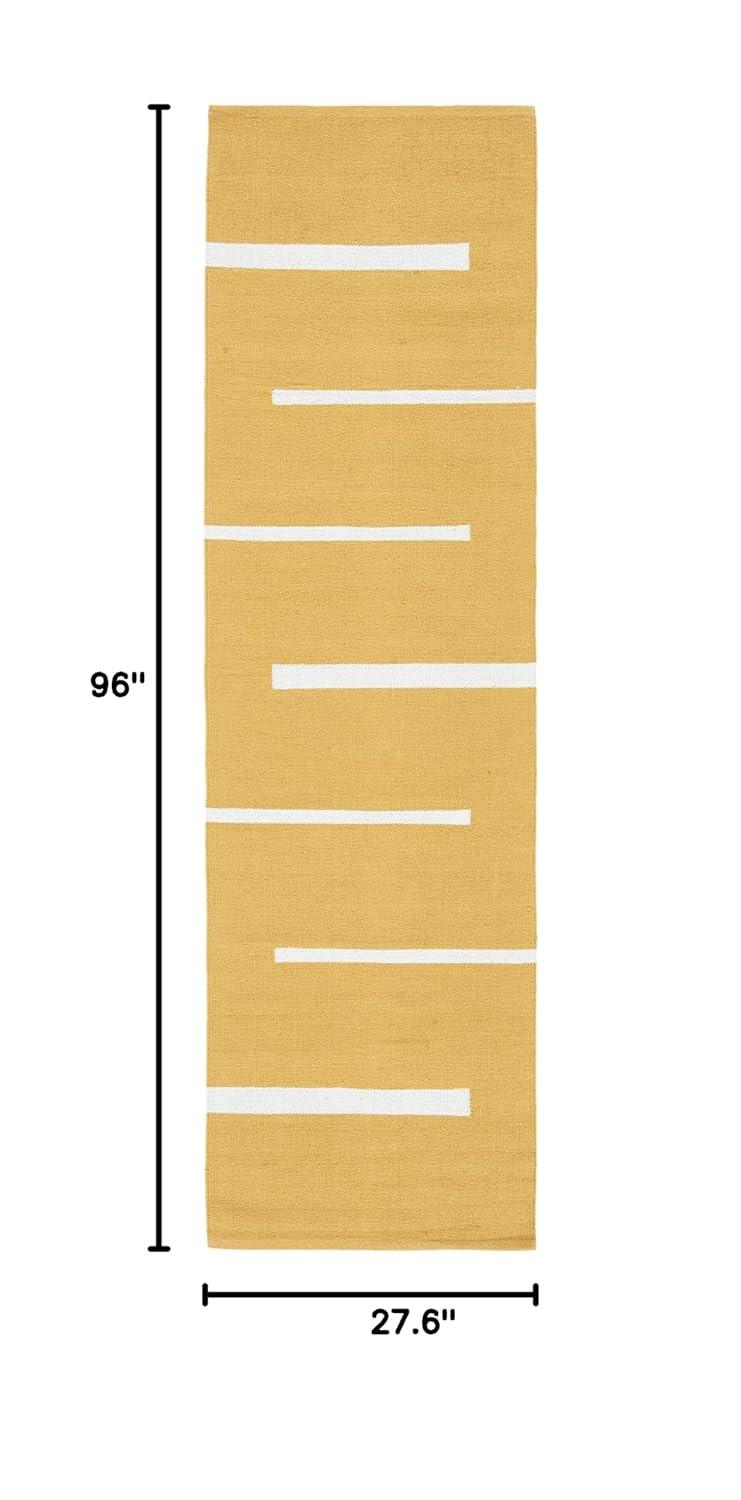Montauk MTK311 Hand Woven Indoor Runner Rug - Gold/Ivory - 2'3"x8' - Safavieh