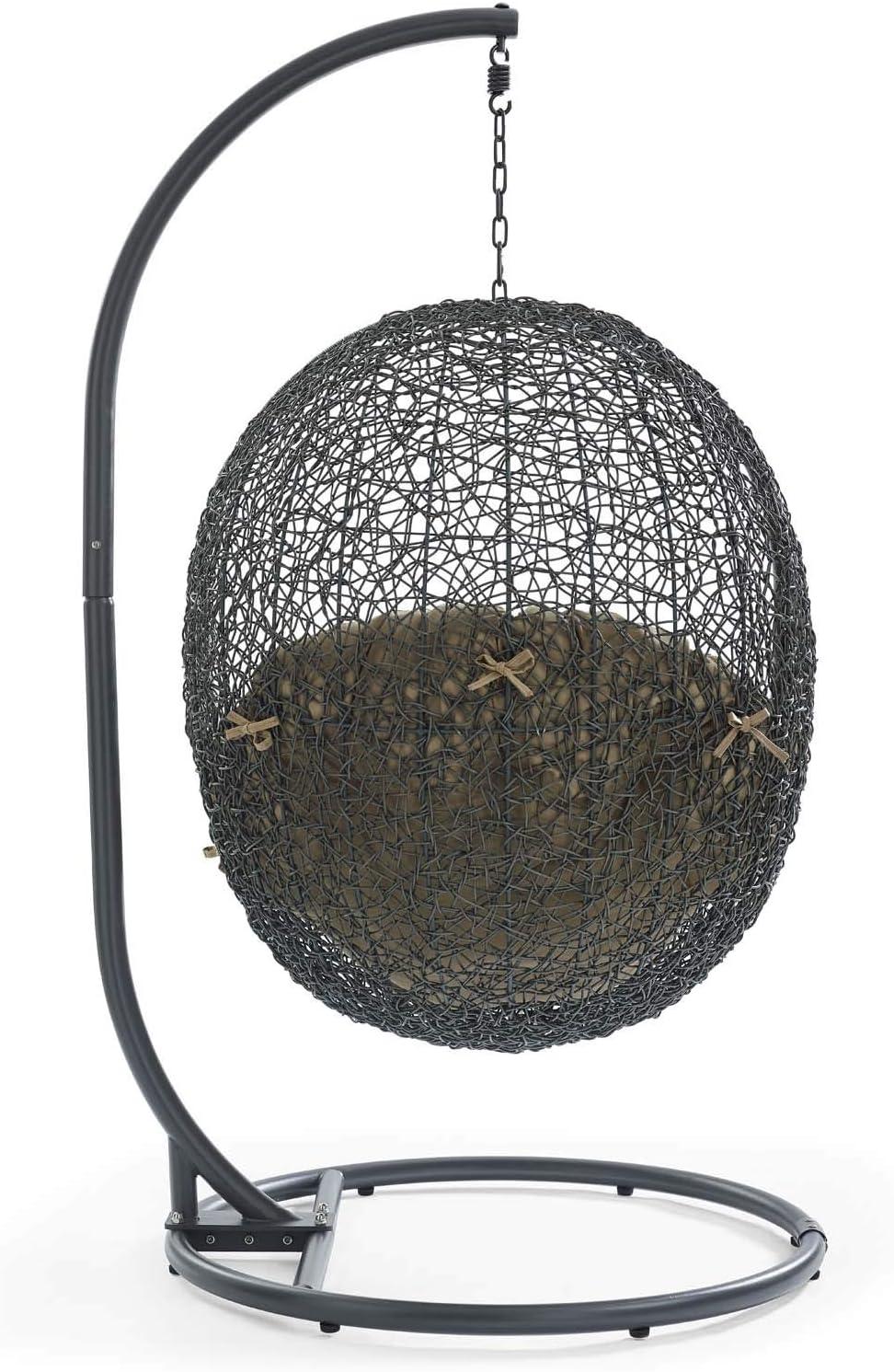 Modway Hide Outdoor Patio Swing Chair With Stand
