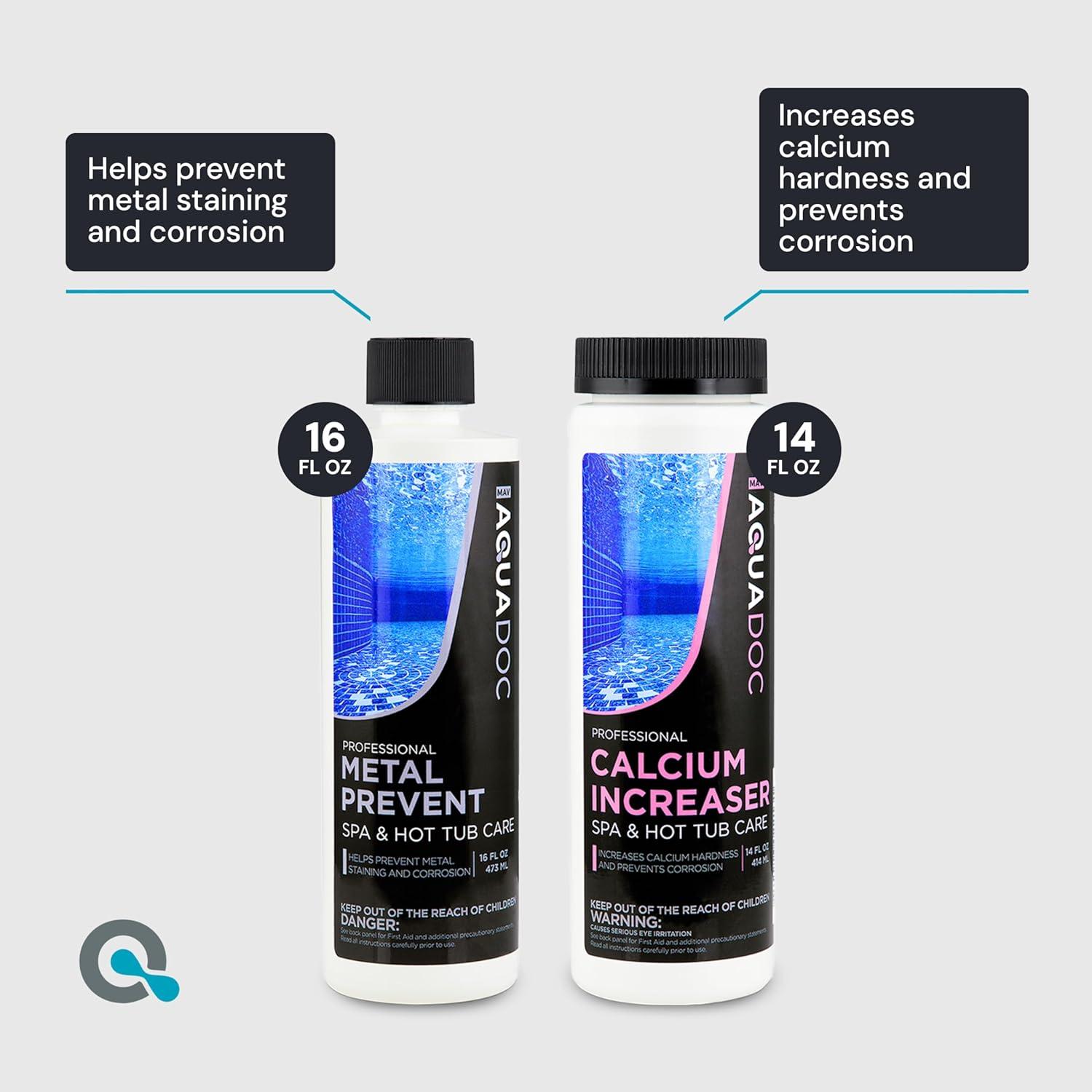 Aquadoc Bromine Hot Tub Starter Kit for Spas, Complete Spa Maintenance Kit with Bromine Tablets & Complete Hot Tub Chemicals Starter Kit (Bromine Hot Tub Starter Kit)