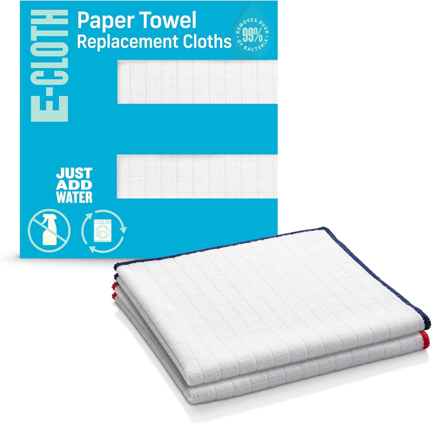 Red and Blue Microfiber Kitchen Cleaning Cloth Set, 2 Pack