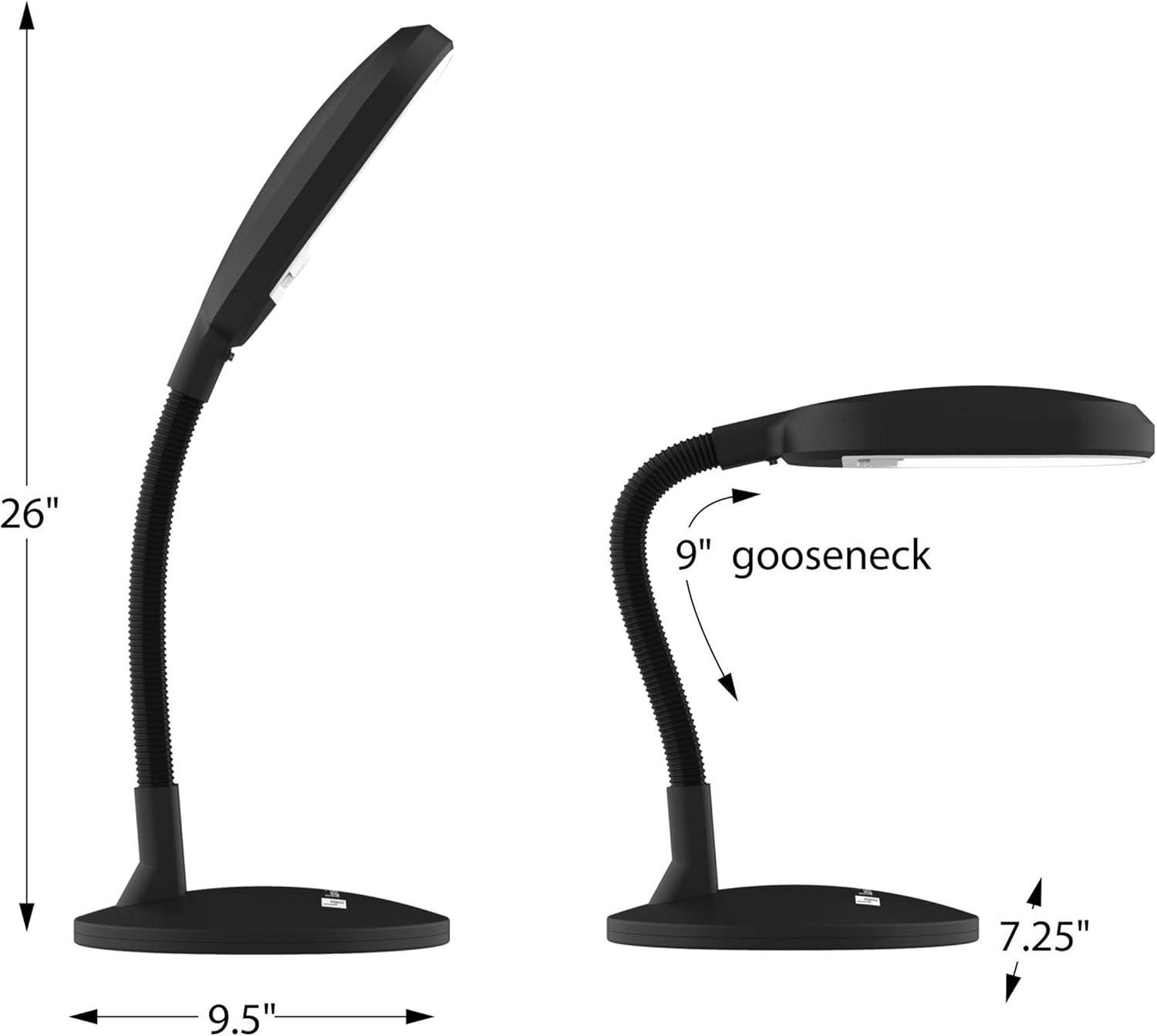 Sunlight 22" Desk Lamp, Natural Sunlight Lamp with Adjustable Gooseneck - Reading Light