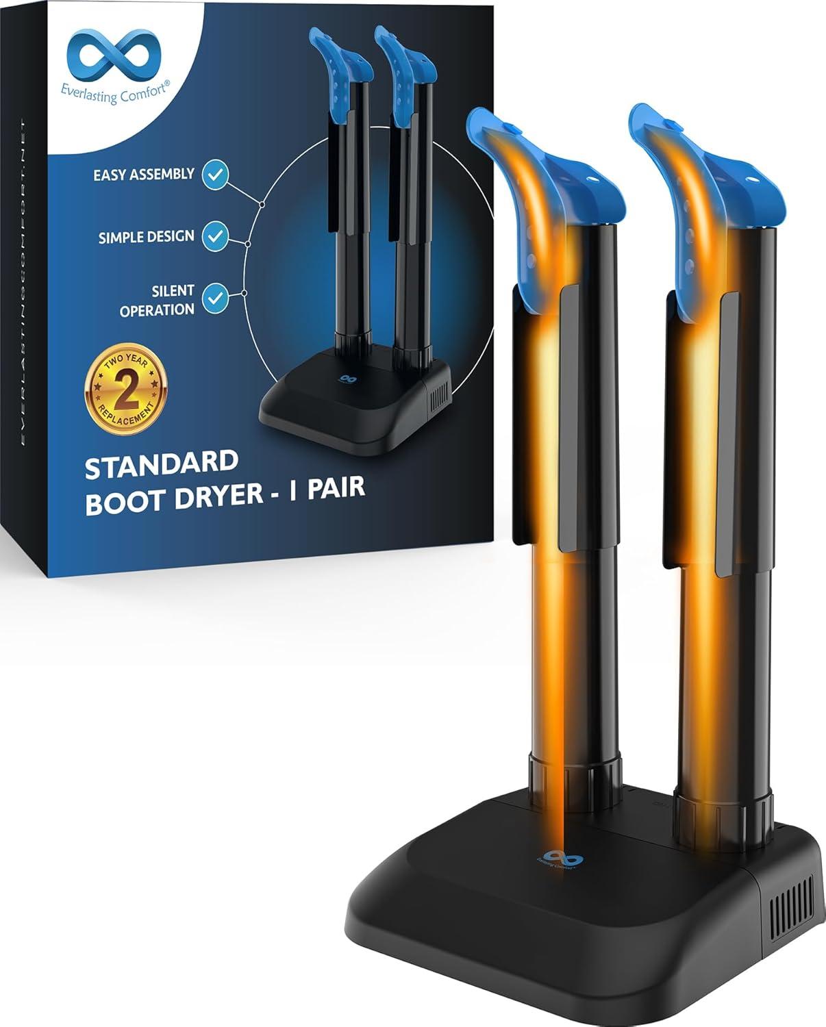 BEACHWATER POOL & SPA, LLC Convection Boot Dryer For Work Boots, Silent Boot Warmer, Energy-Efficient Shoe Dryer With Fanless Feature To Reduce Smells – Ideal For Sneakers, Cleats, And Winter Gear, Ski Boots, Gloves, & Shoes