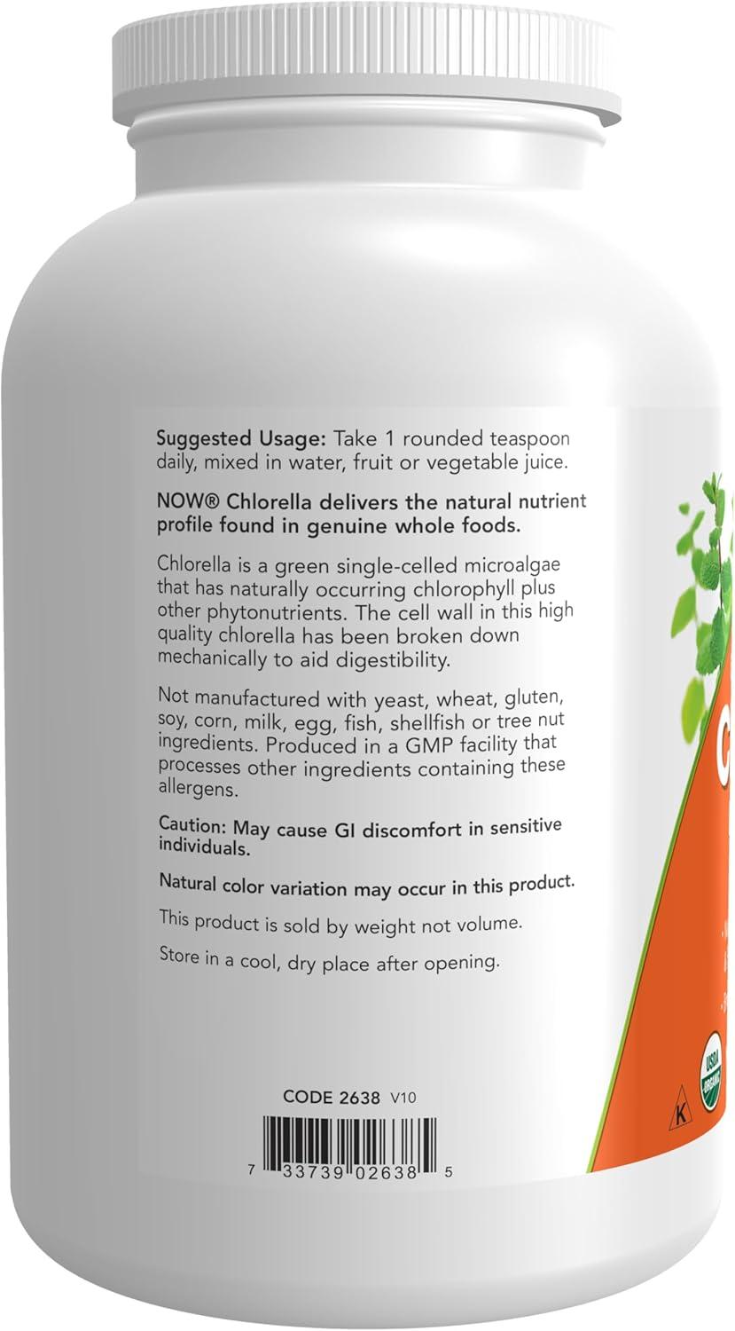 Chlorella Powder by Now Foods  -  1 lbs Powder