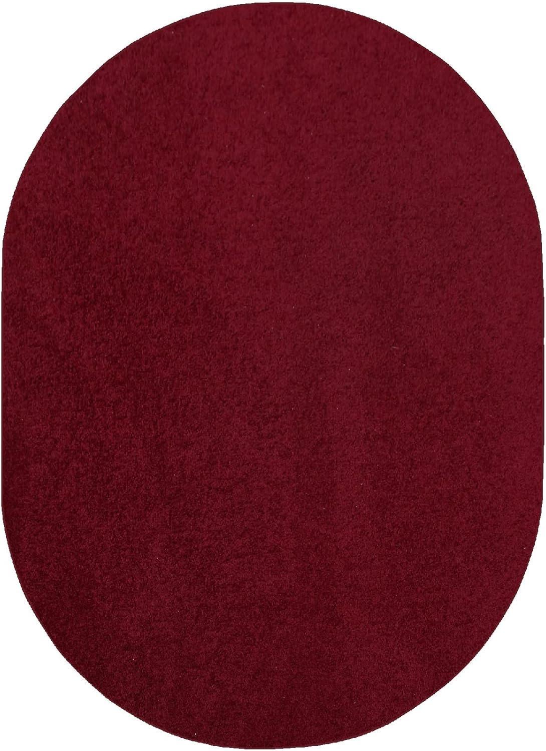Latitude Run® Furnish My Place Modern Plush Pet and Kids Friendly Solid Color Burgundy Area Rugs, Stain & Fade Resistance, Made in USA, Perfect for Living Room, Dining Room, Bedroom, Playroom and Kidsroom, Event, Wedding Rug