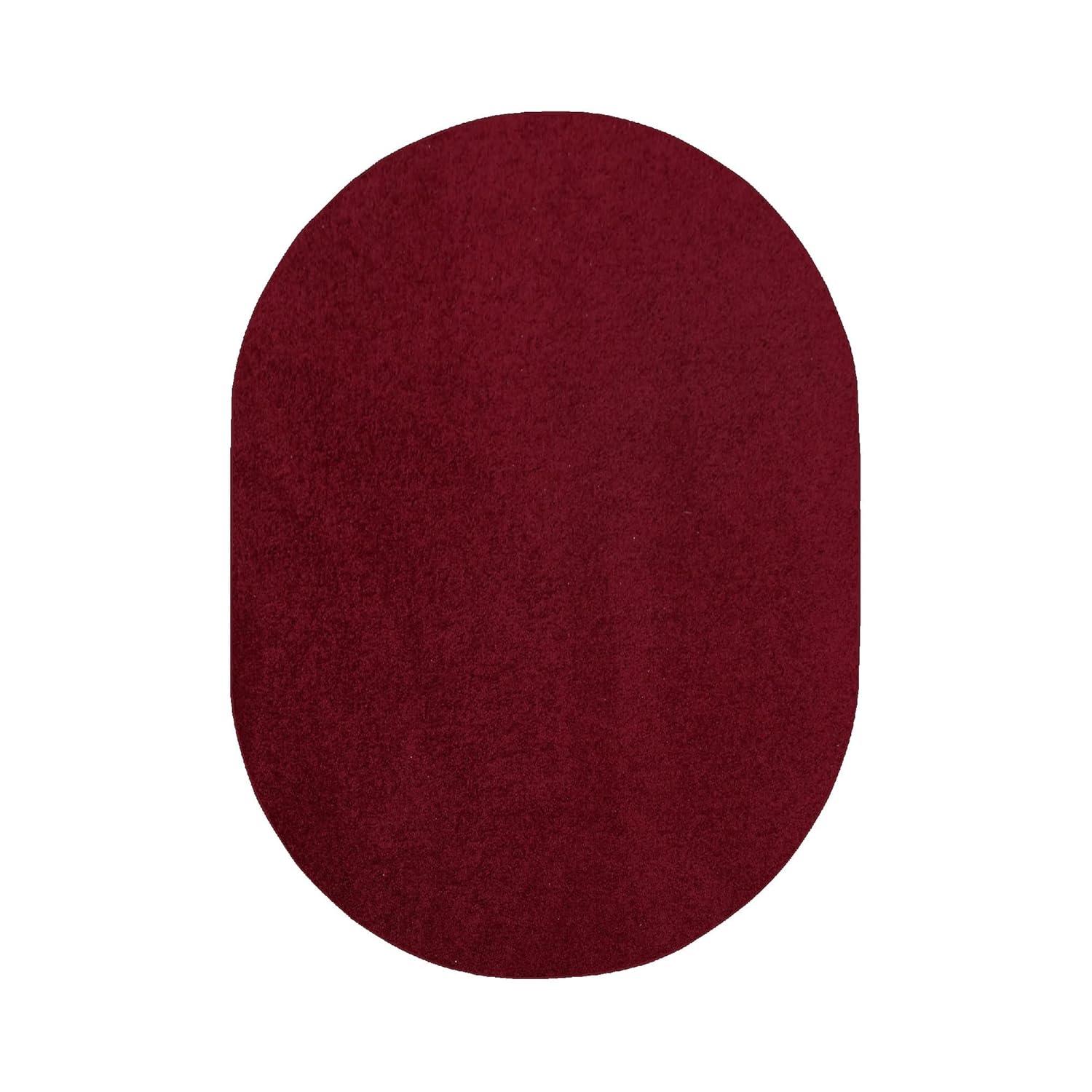 Latitude Run® Furnish My Place Modern Plush Pet and Kids Friendly Solid Color Burgundy Area Rugs, Stain & Fade Resistance, Made in USA, Perfect for Living Room, Dining Room, Bedroom, Playroom and Kidsroom, Event, Wedding Rug