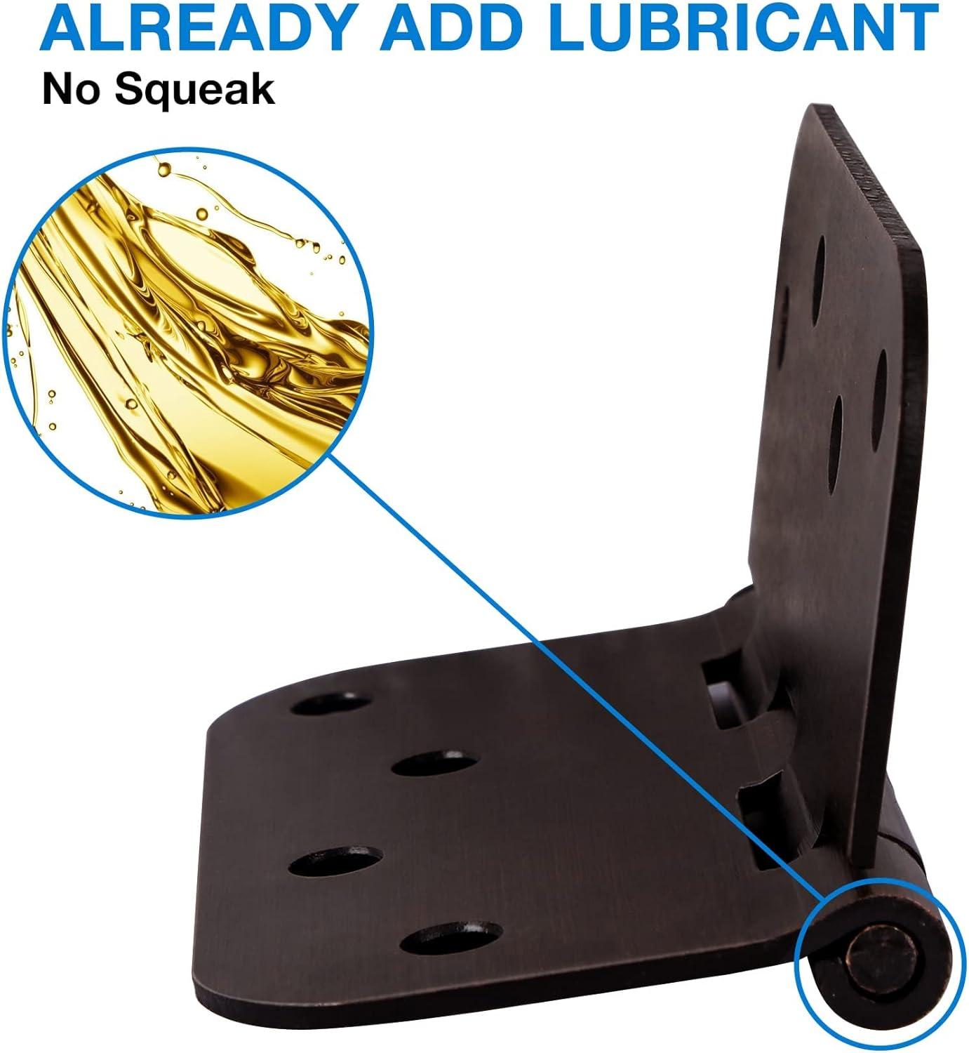 Design House Door Hinge 4-Inch, 5/8-inch Radius, 3-Pack (Set of 3)