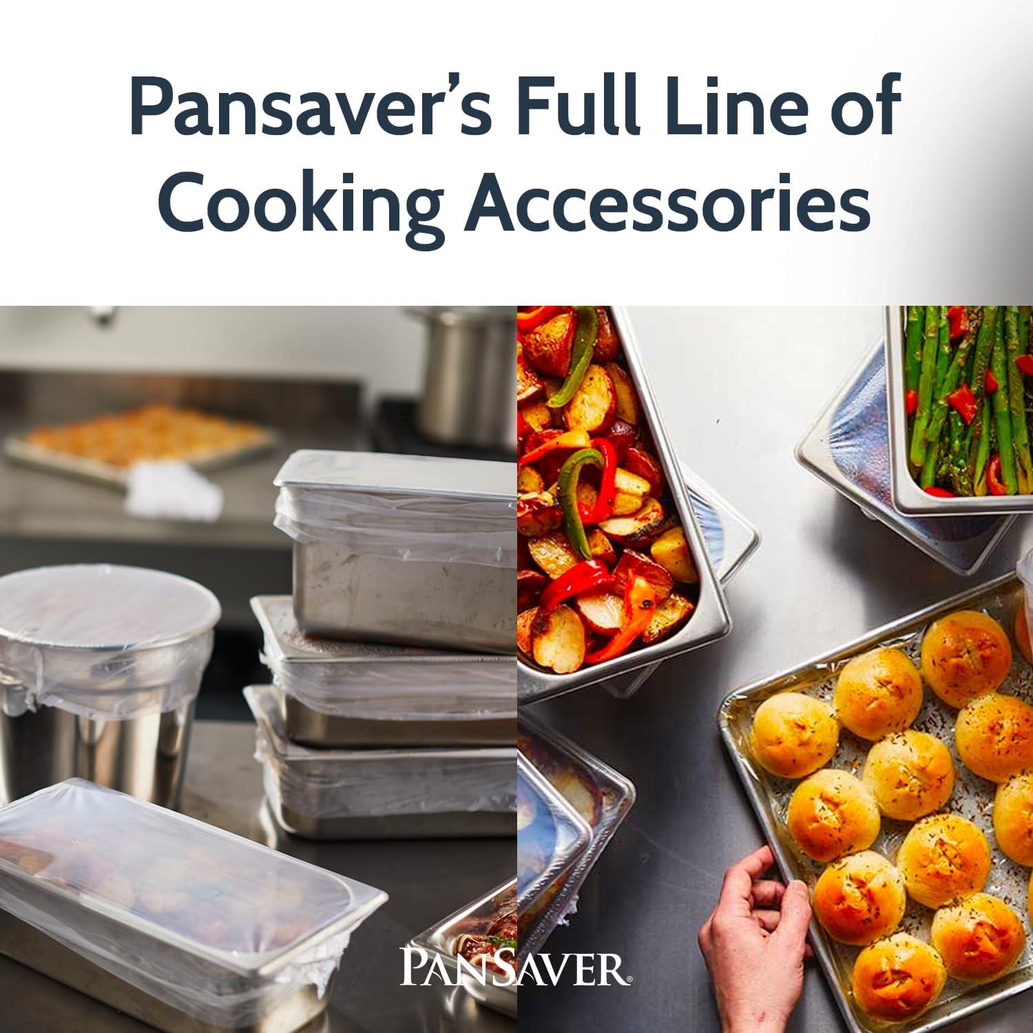 PanSaver Cooking Liners - Disposable Electric Roasting Pan Liners for Instant Cleanup with No Scrubbing - Foil, 2 Count