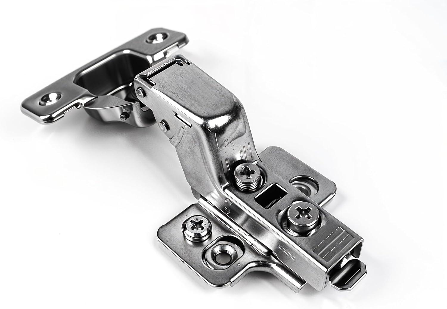 Berta 110 Degree Inset Soft Close Frameless Concealed Overlay Hinge (Set of 10)