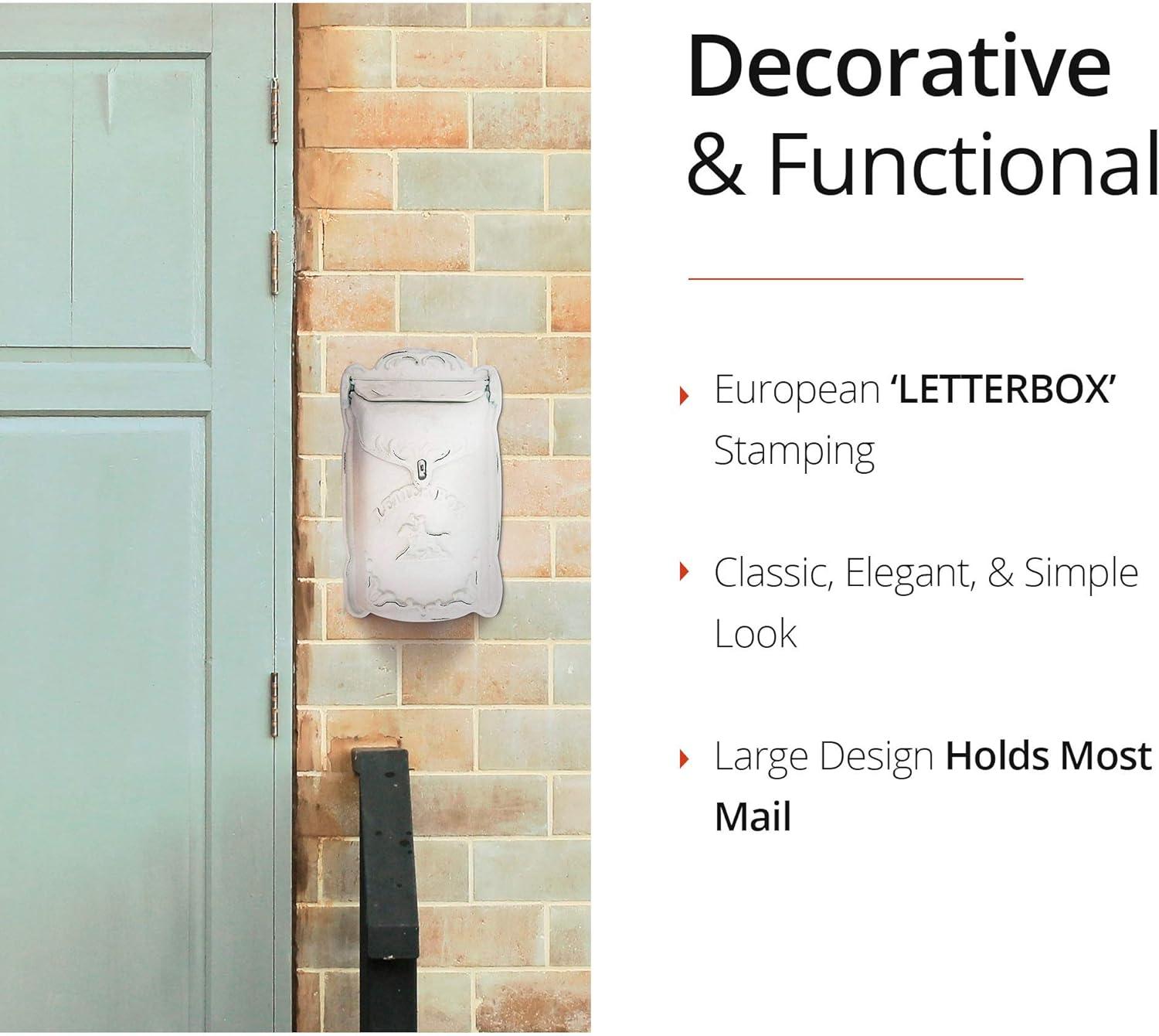Cara Cast Iron Wall Mounted Mailbox