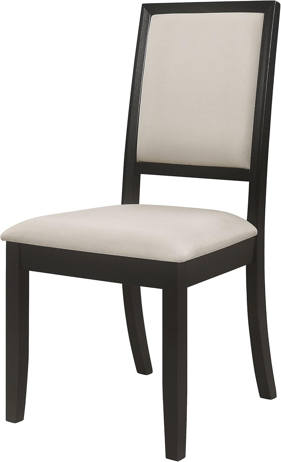 Coaster Louise Upholstered Fabric Dining Chairs in Cream