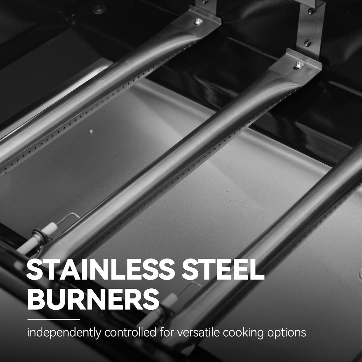 Royal Gourmet GA4400T Stainless Steel 4-Burner BBQ Gas Grill, 40,000 BTU