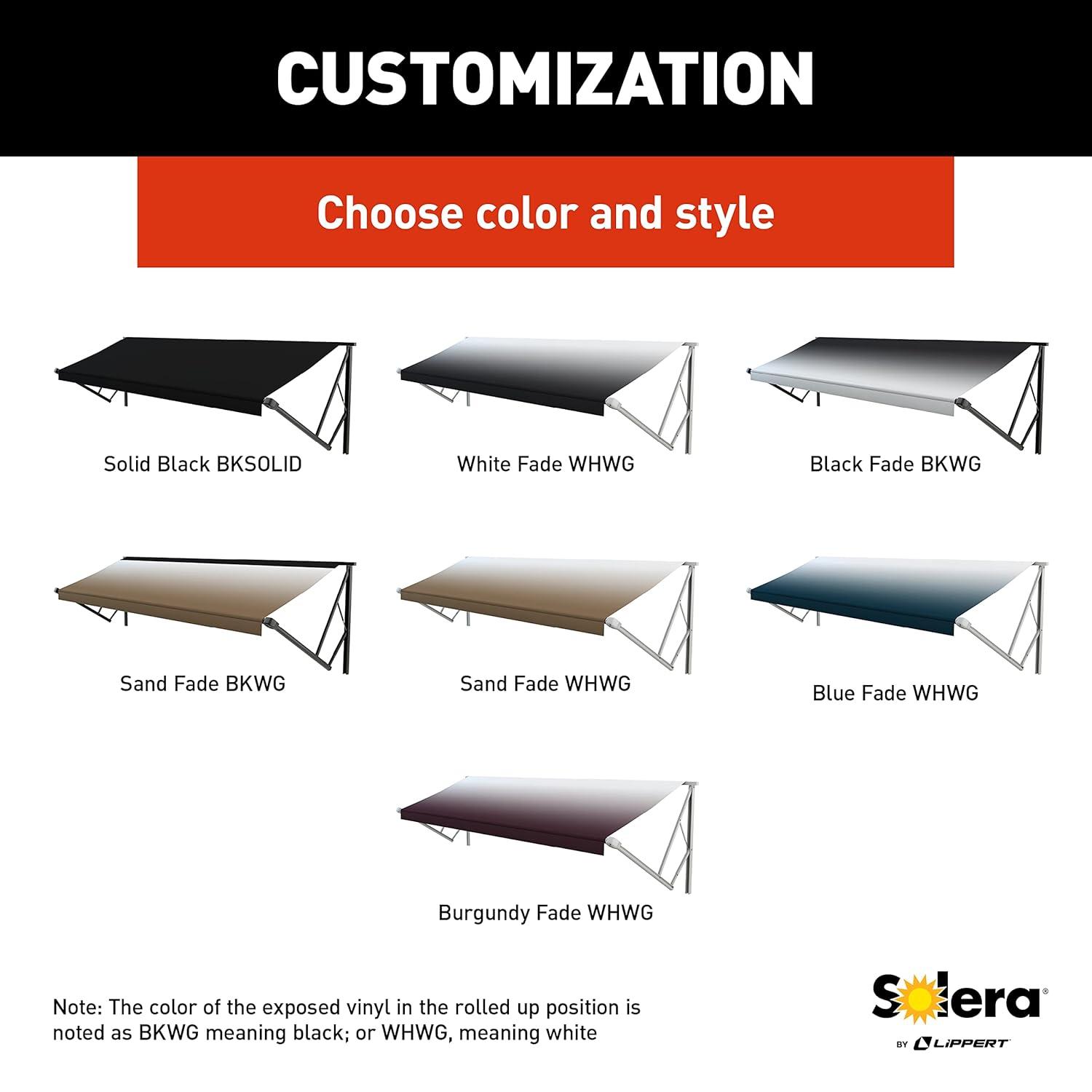 Lippert Components Solera Awning with Black Weatherguard