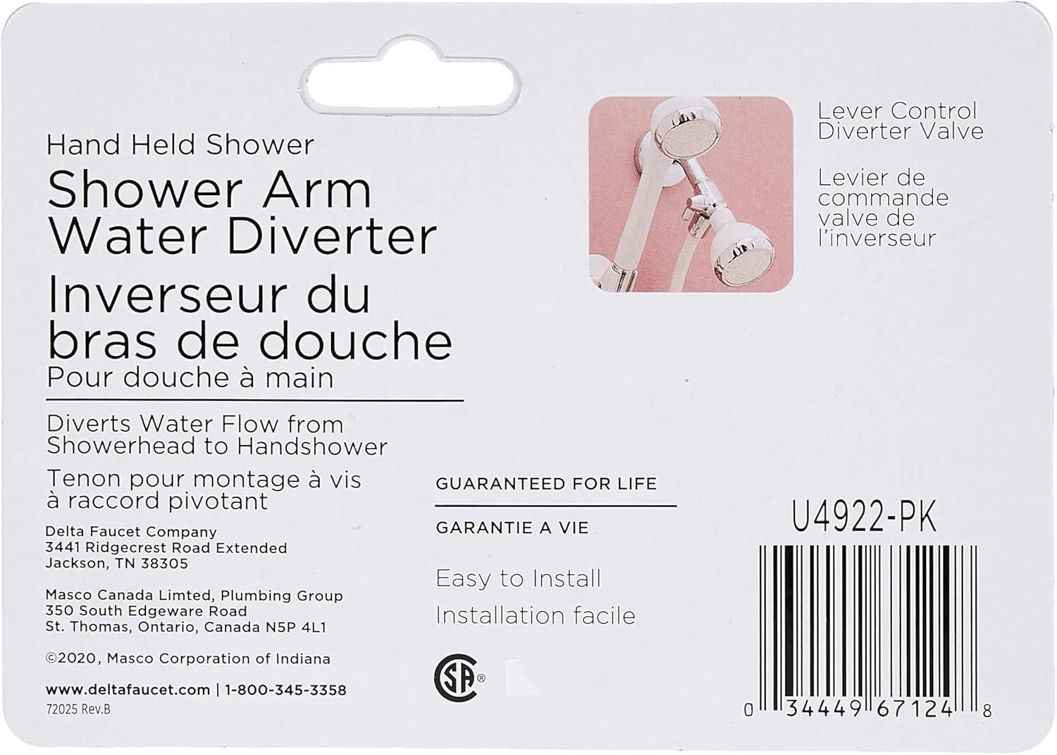 Universal Showering Components Arm Diverter Valve for Handshower