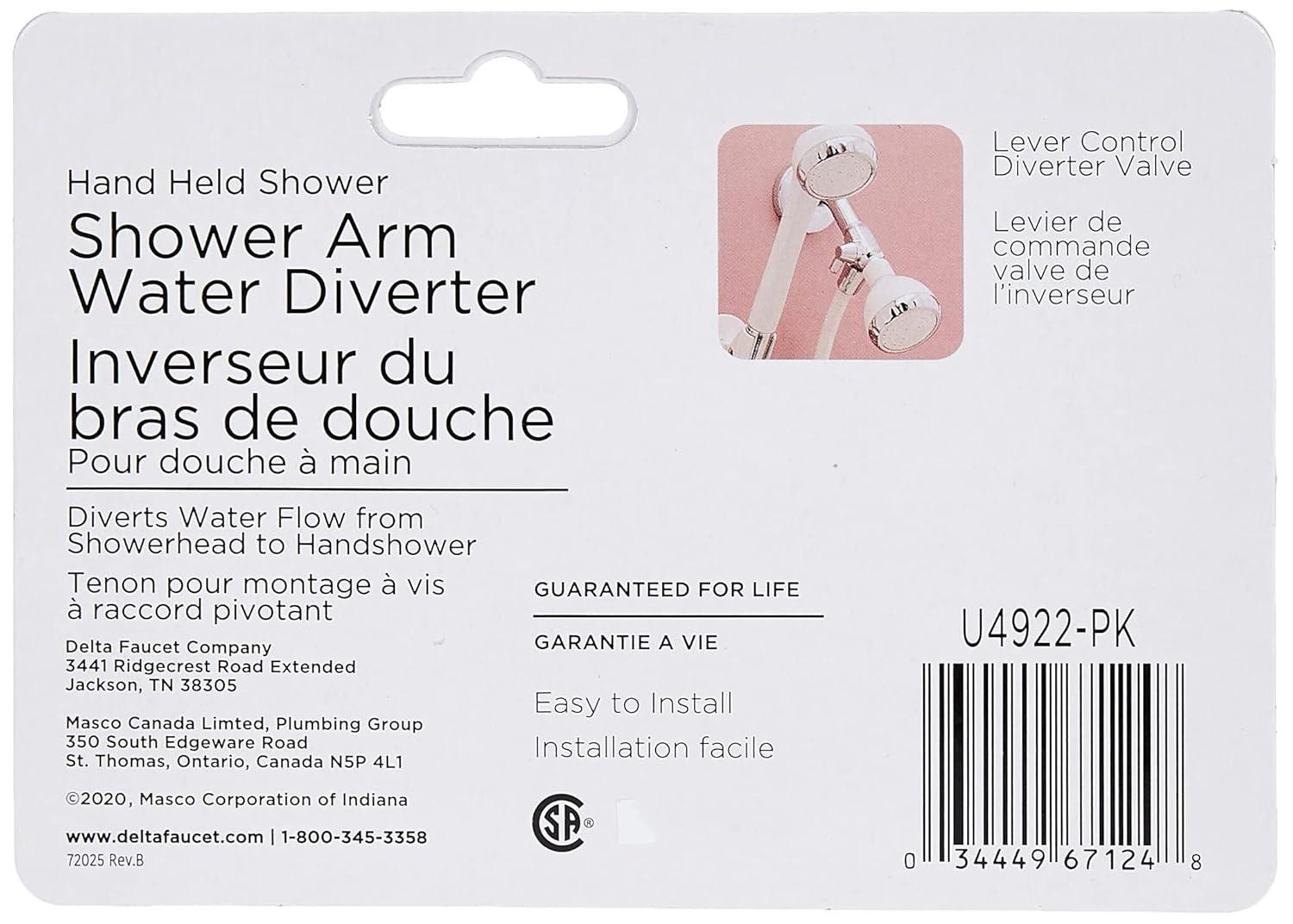 Universal Showering Components Arm Diverter Valve for Handshower