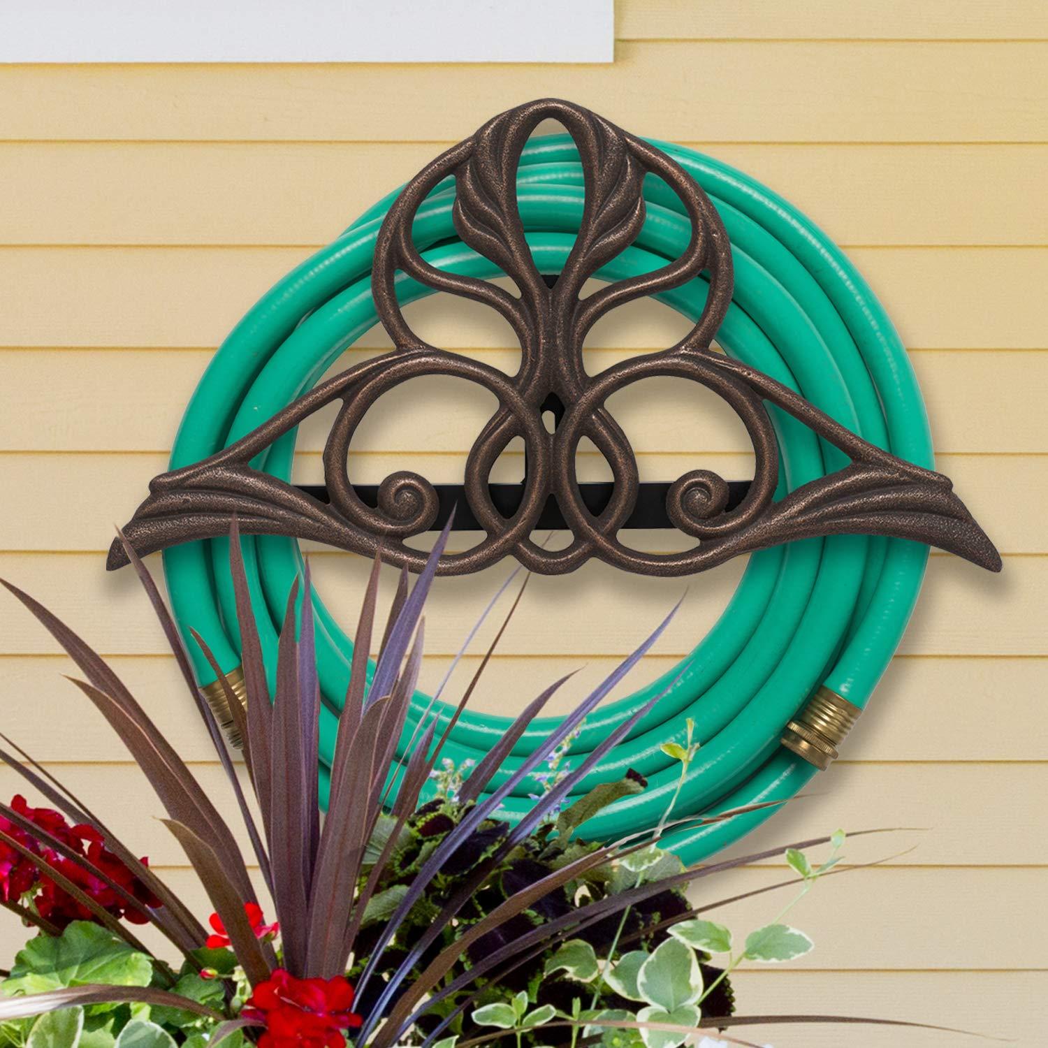 Whitehall Products Victorian Hose Holder, Oil Rub Bronze