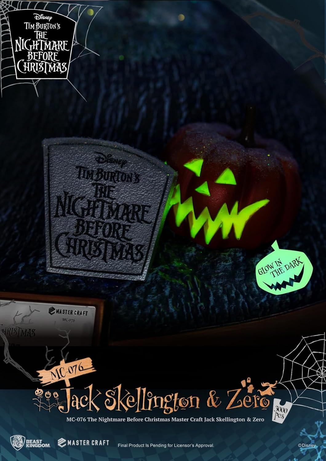 The Nightmare Before Christmas Master Craft Jack Skellington & Zero