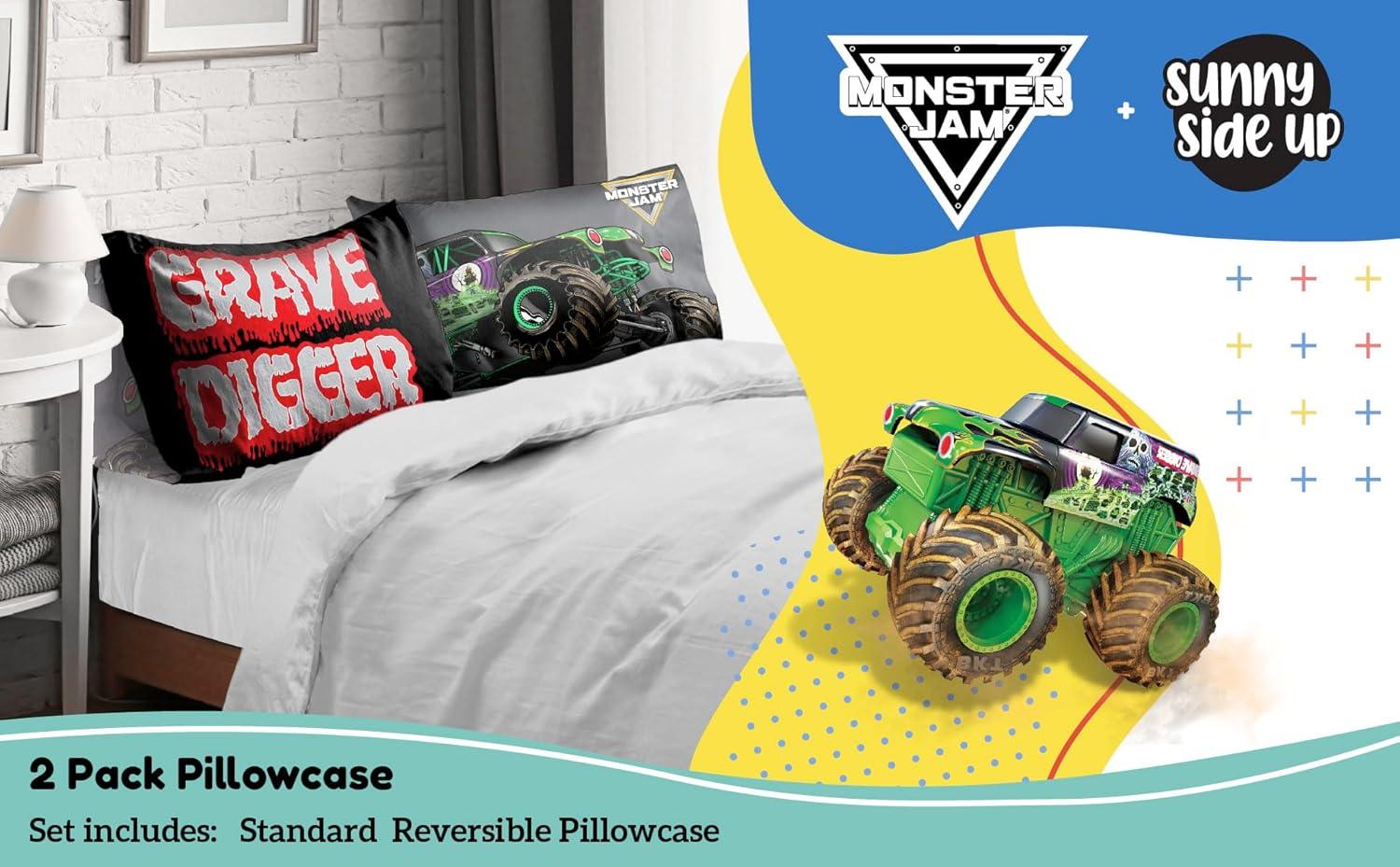 Sunny Side Up Minecraft Mobs & Animals 2 Pack Reversible Pillowcases - Double Sided Pillow Covers, Kids Super Soft Creeper Bedding