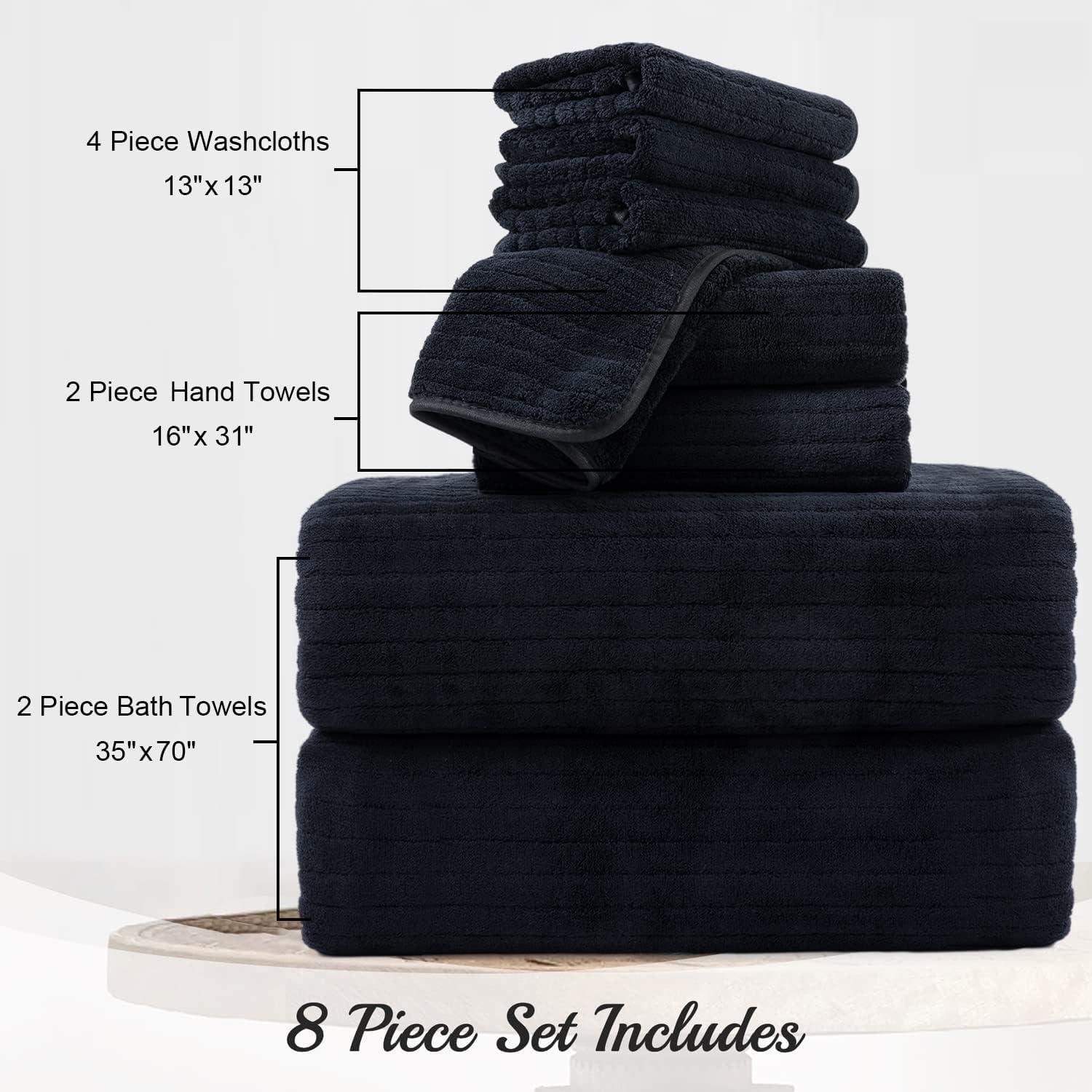 Madison Park Signature 800GSM Ultra-Soft 100% Cotton Absorbent Towel Set