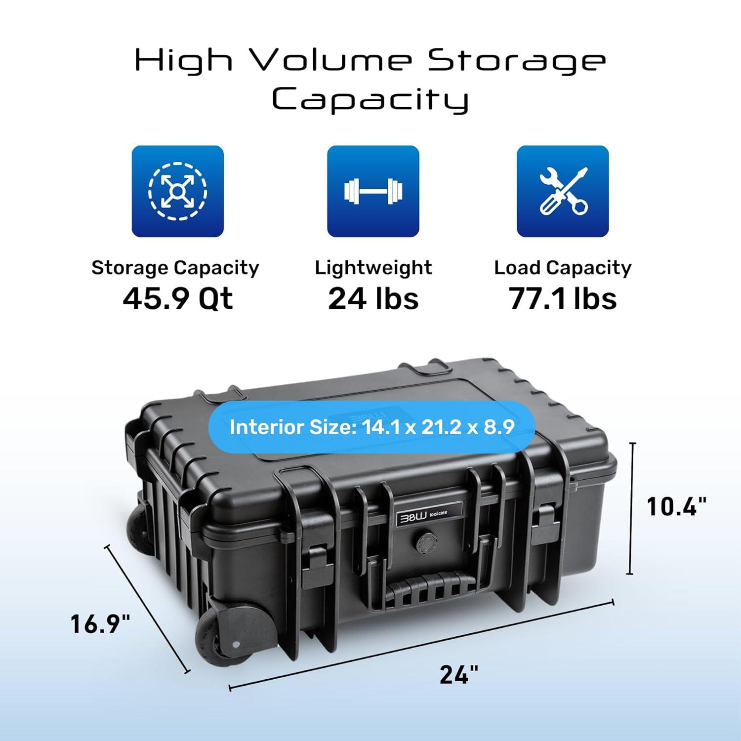 B&W International BW International - Spacious and Convertible Tool Case for Service Technician - Jumbo 6700
