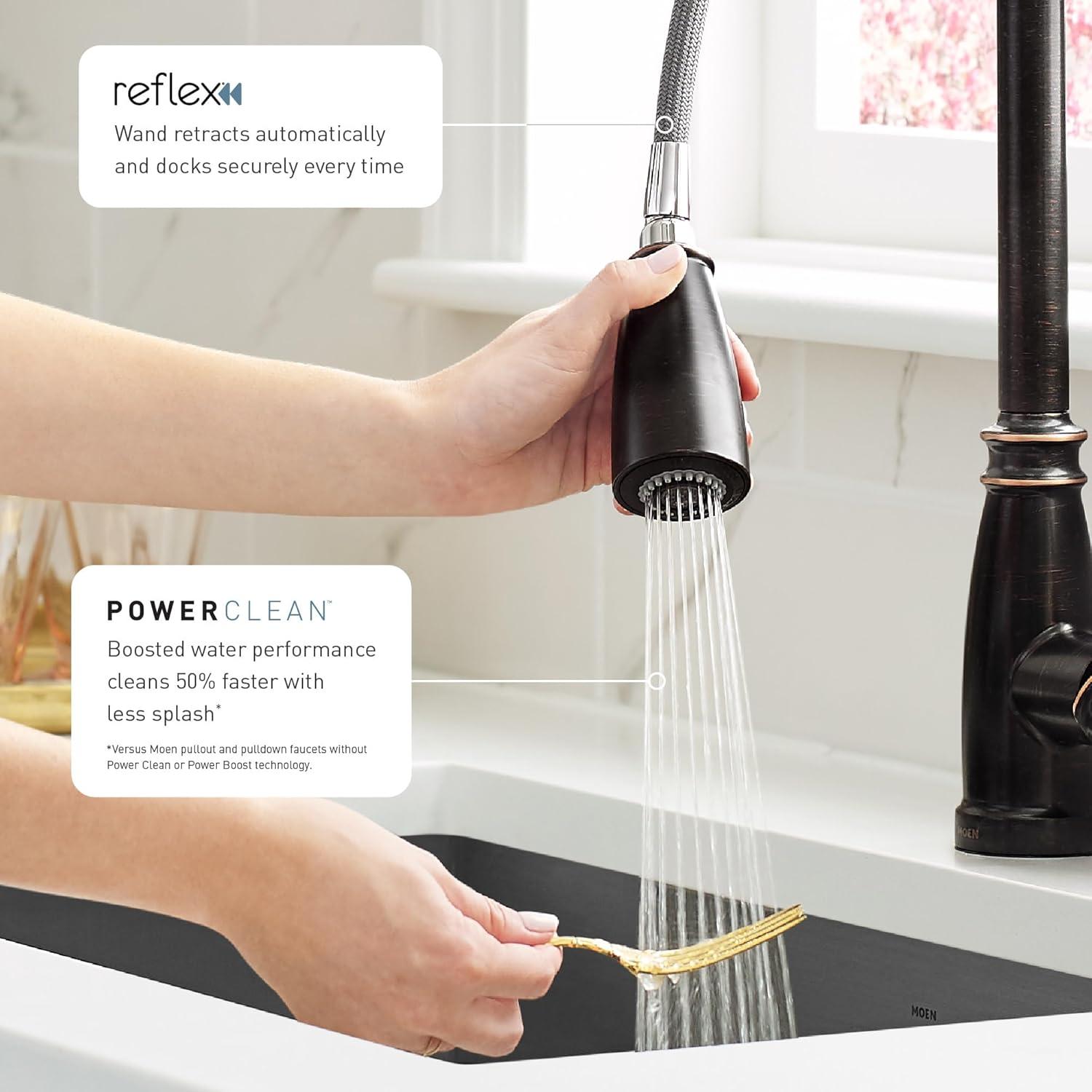 Adler Pull Down Single Handle Kitchen Faucet with Accessories