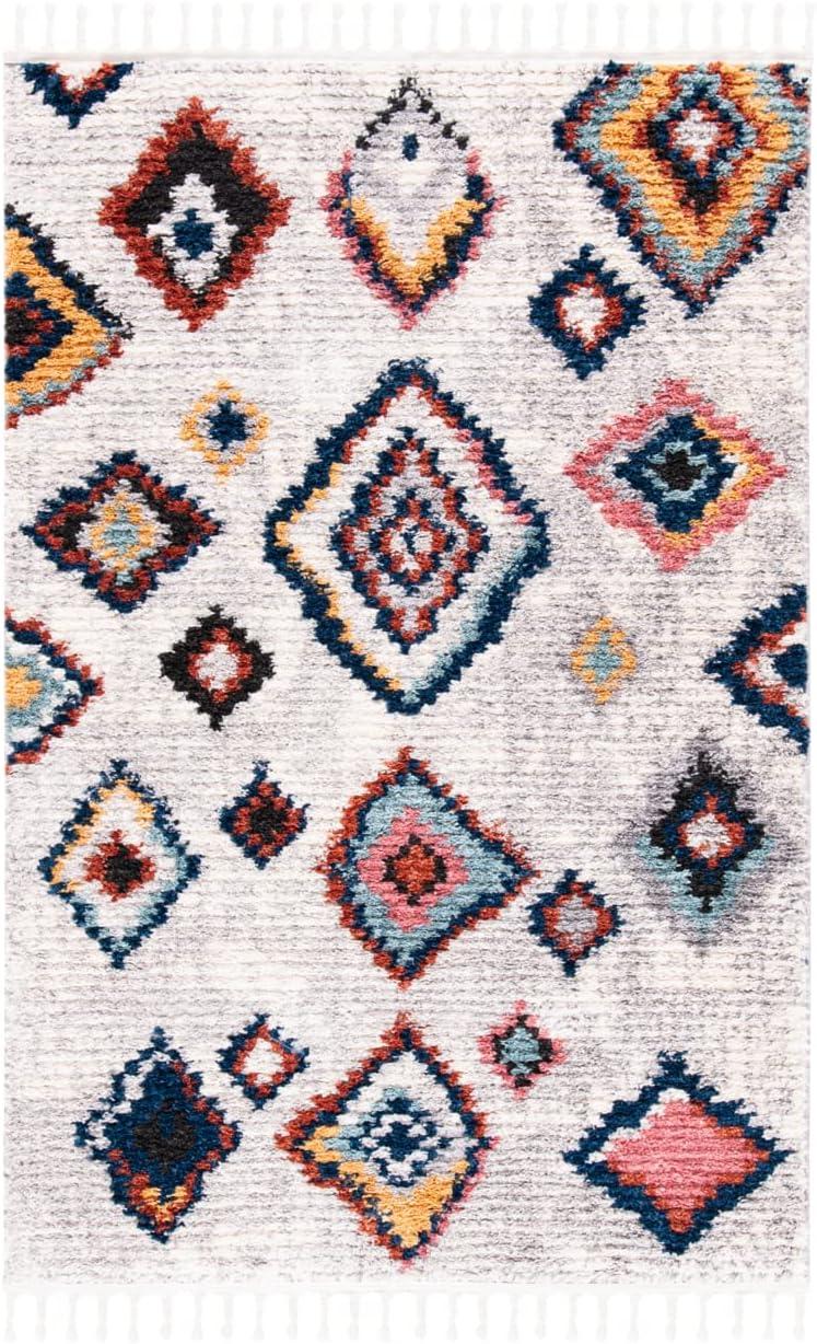 Morocco MRC940 Power Loomed Area Rug - Ivory/Multi - 4'x6' - Safavieh.