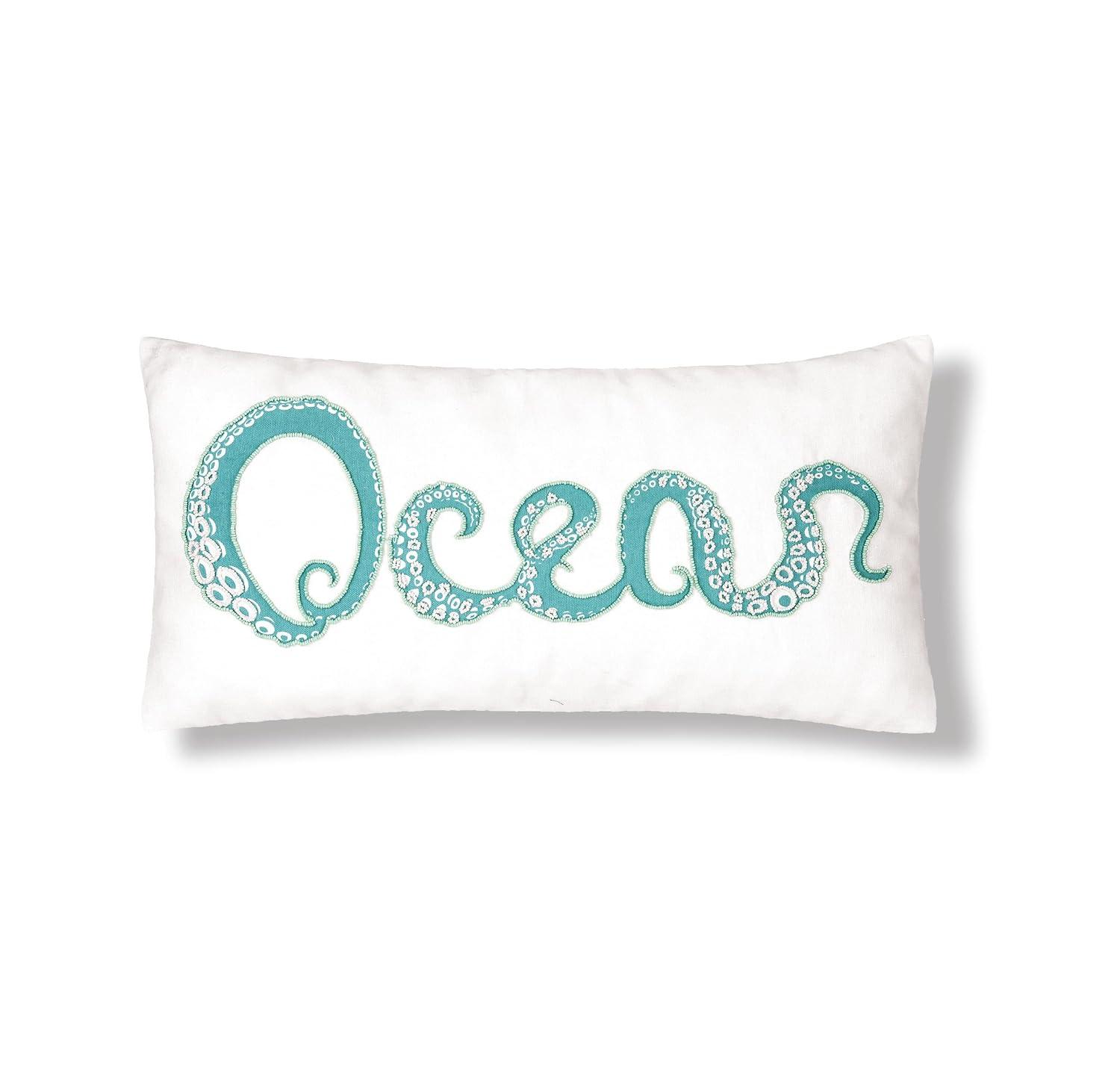 C&F Home Octi Ocean Beaded Throw Pillow