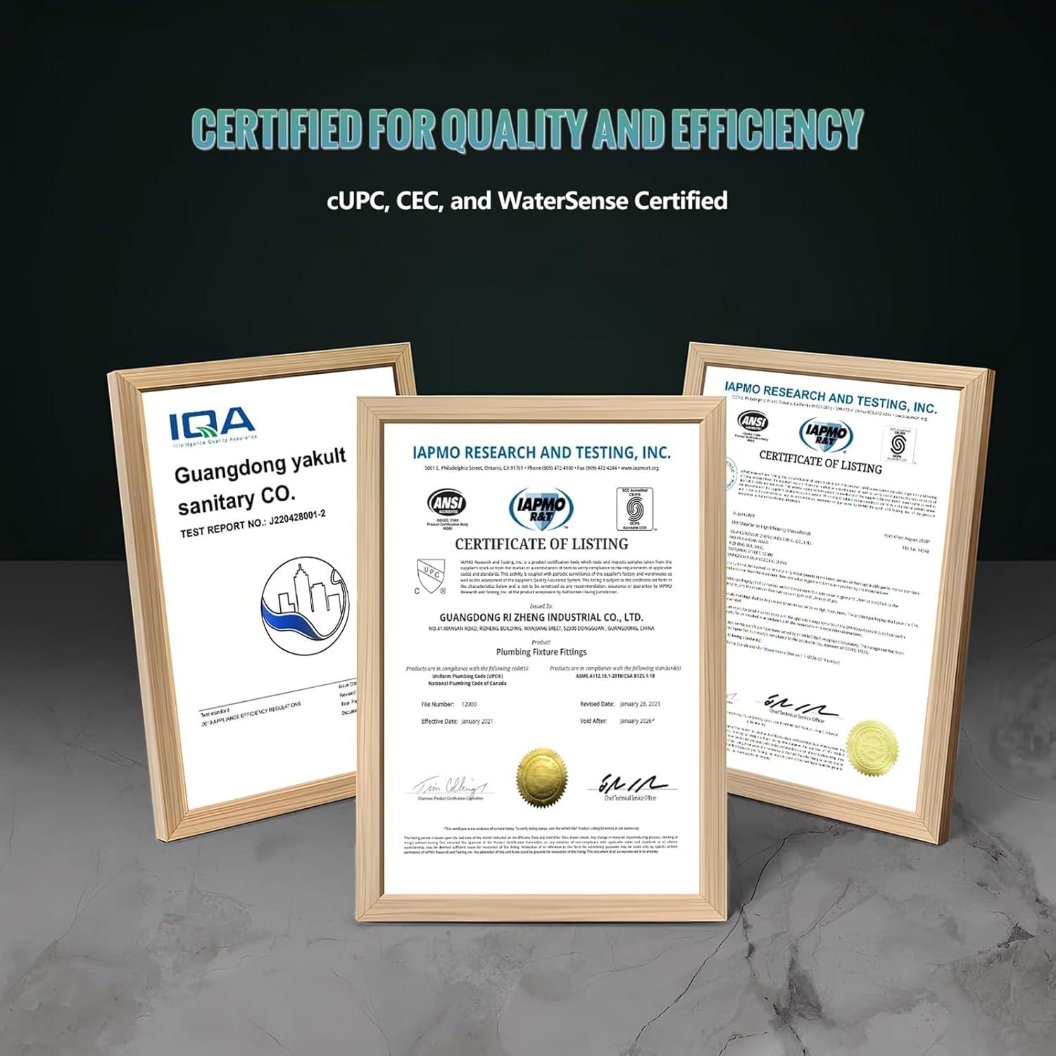 SR SUN RISE Shower Faucet - 8 Inch Multifunctional High Pressure Shower Head System with Handheld Shower Head Fixtures - Valve Included - Brushed Nickel