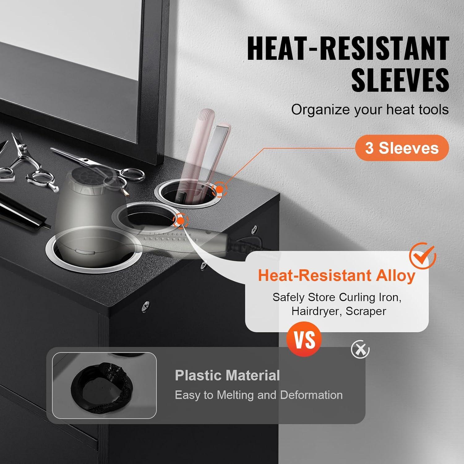 VEVOR Medium Density Fiberboard (MDF) Hair Tool Holder