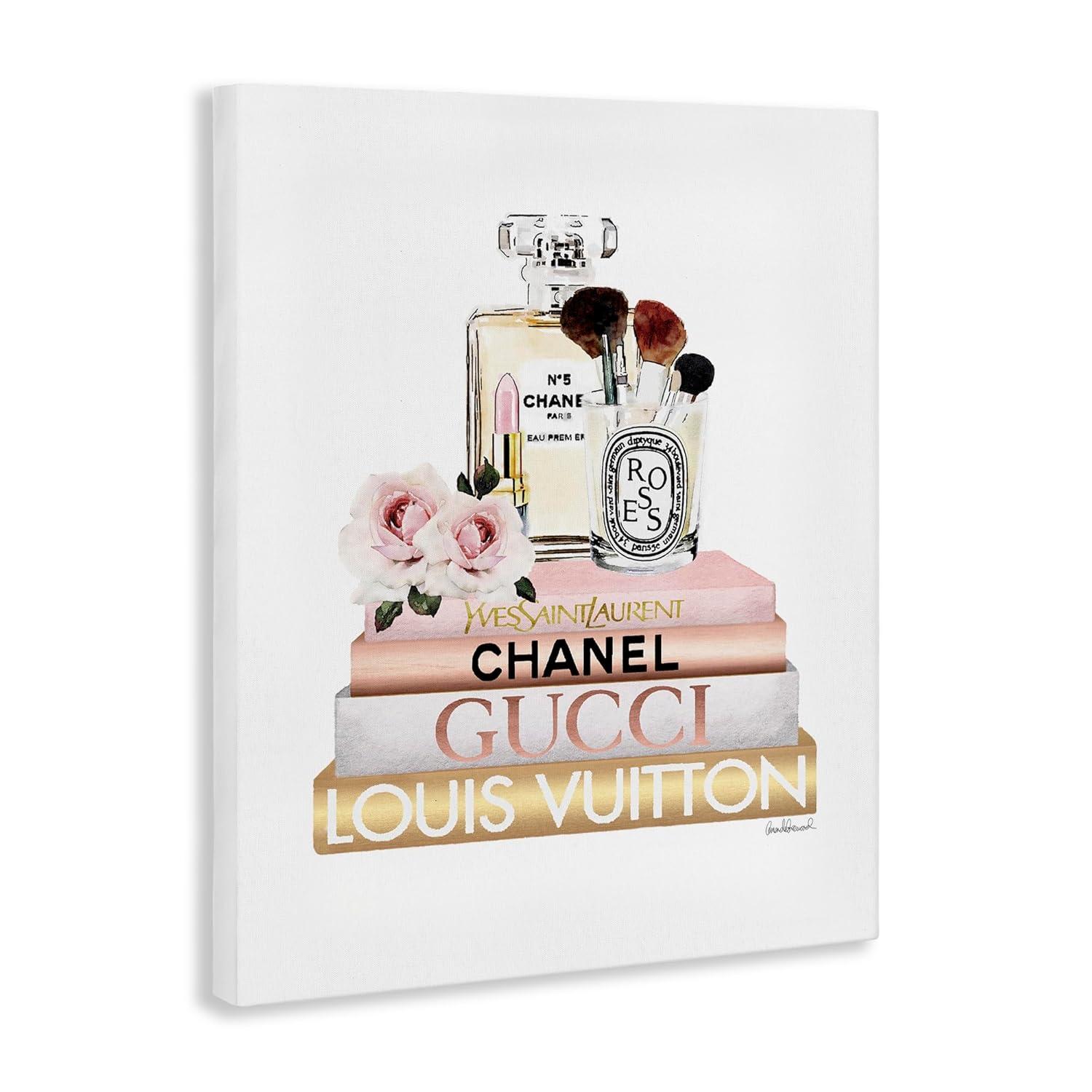 Stupell Industries Fashion Essentials With Iconic Glam Brands by Amanda Greenwood - Graphic Art Print