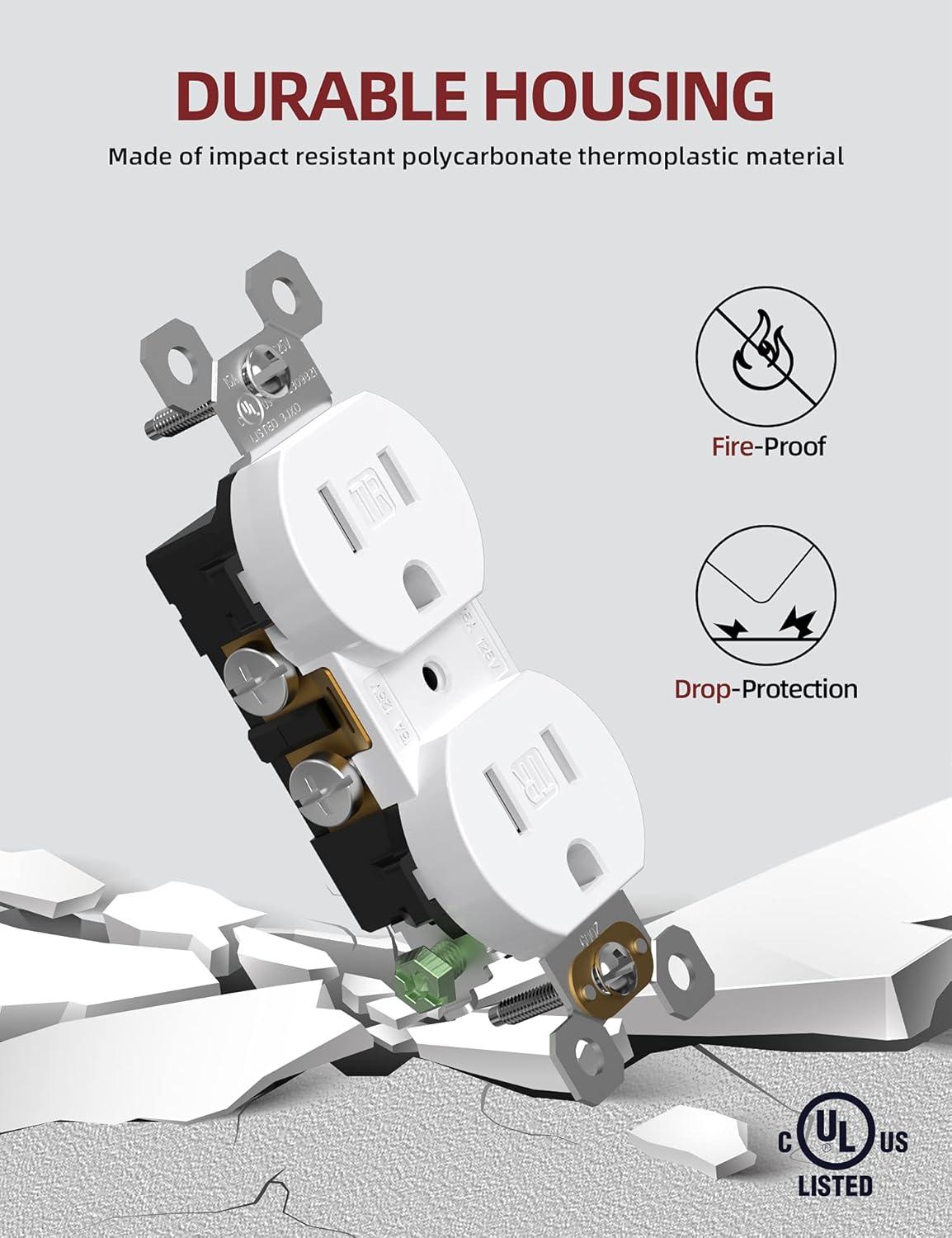 15 Tamper Resistant Duplex Outlet