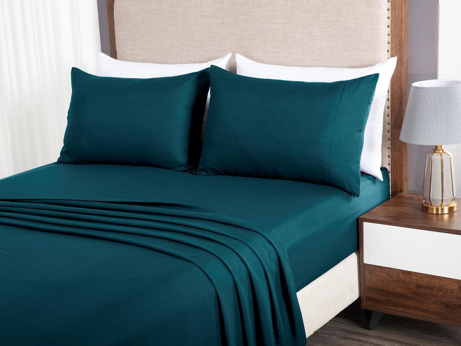 Chezmoi Collection Liam Microfiber 7 Piece Bed in a Bag Comforter Set