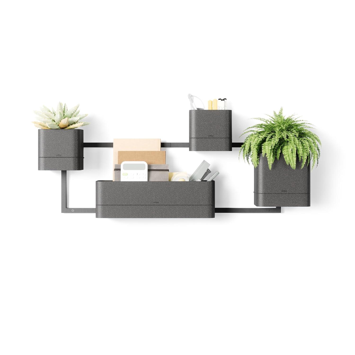 Umbra Cubiko Wall Planter Black