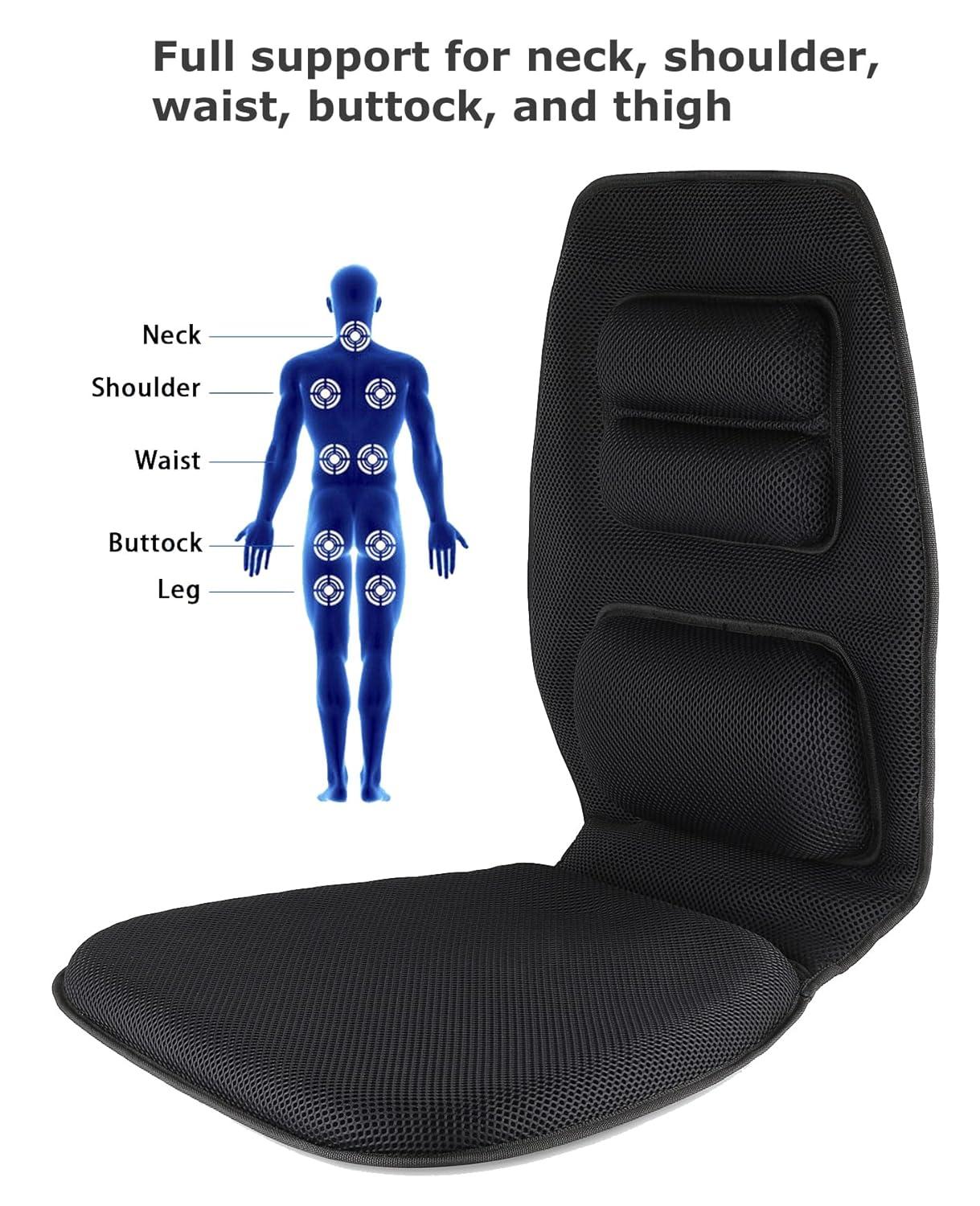 Black and Blue Orthopedic Gel Seat Cushion with Handle