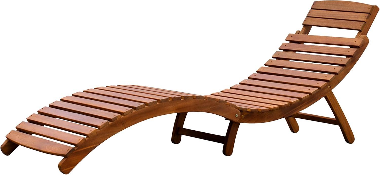 Contemporary Home Living 5.75' Solid Wooden Brown Indoor and Outdoor Home Furniture Collections