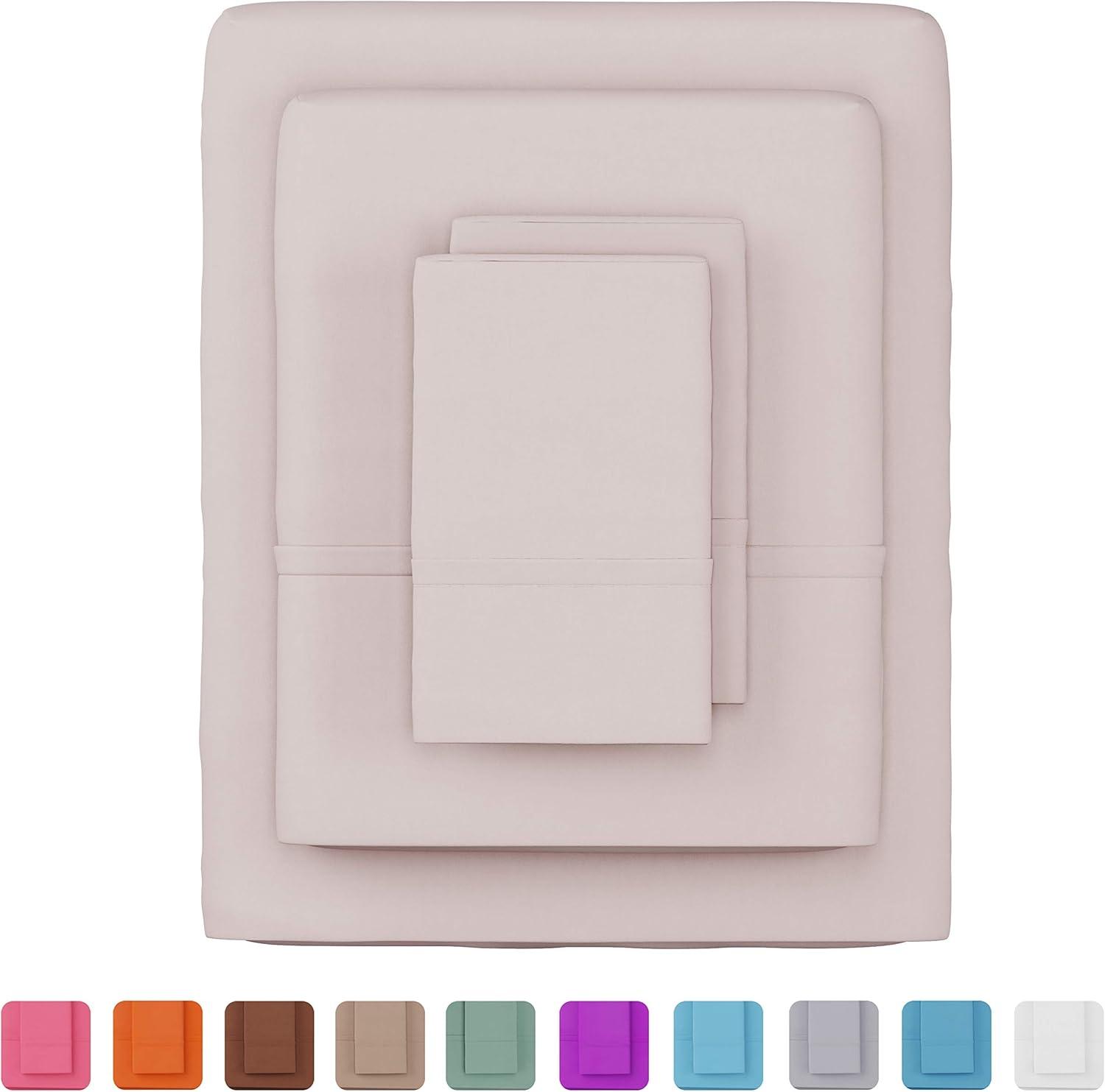 Lavish Home Series 1200 Brushed Microfiber Sheet Set - Wrinkle, Stain & Fade Resistant Bed Linens & Pillowcases