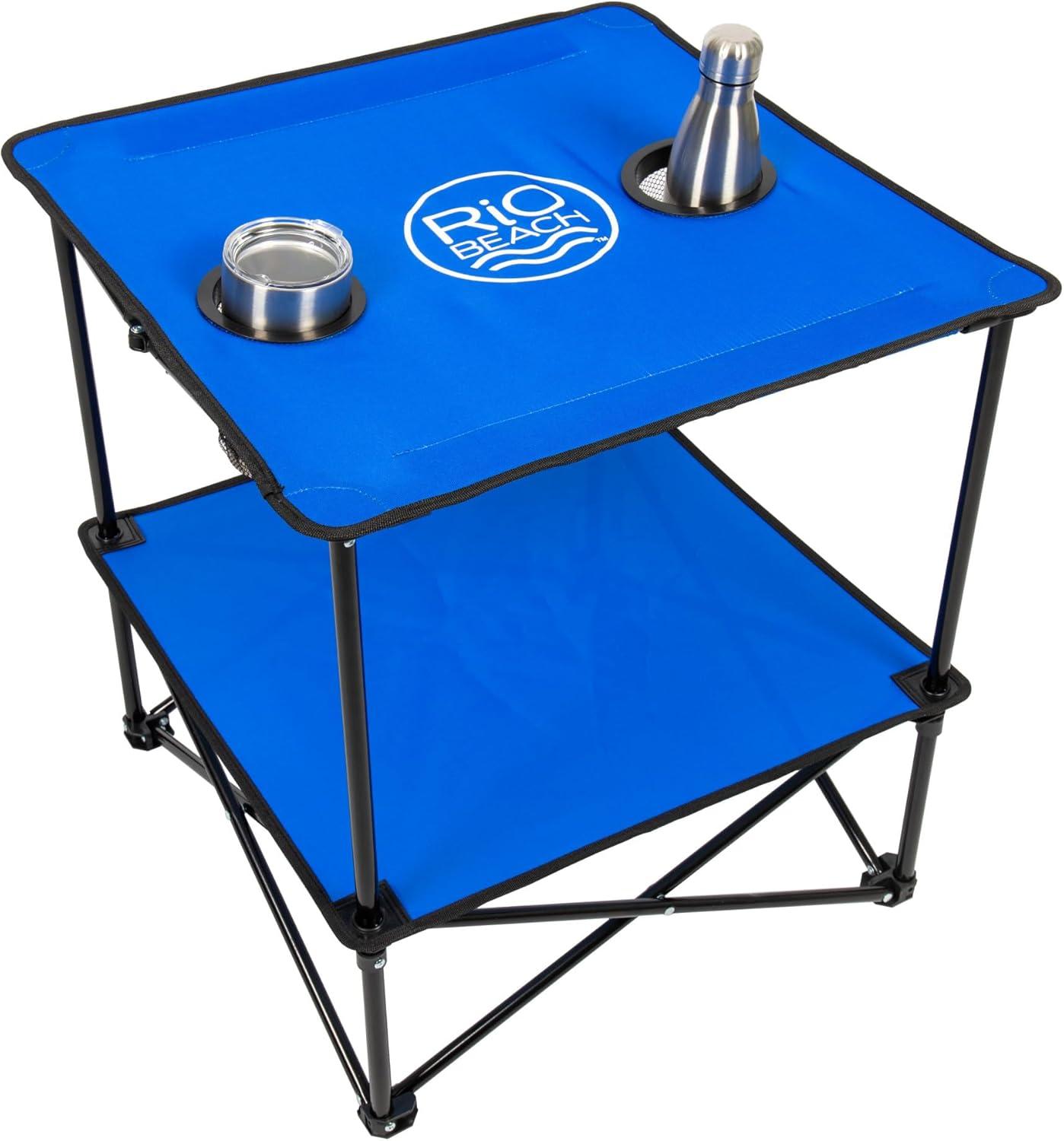 Rio Brands Square Compact Folding Beach Table