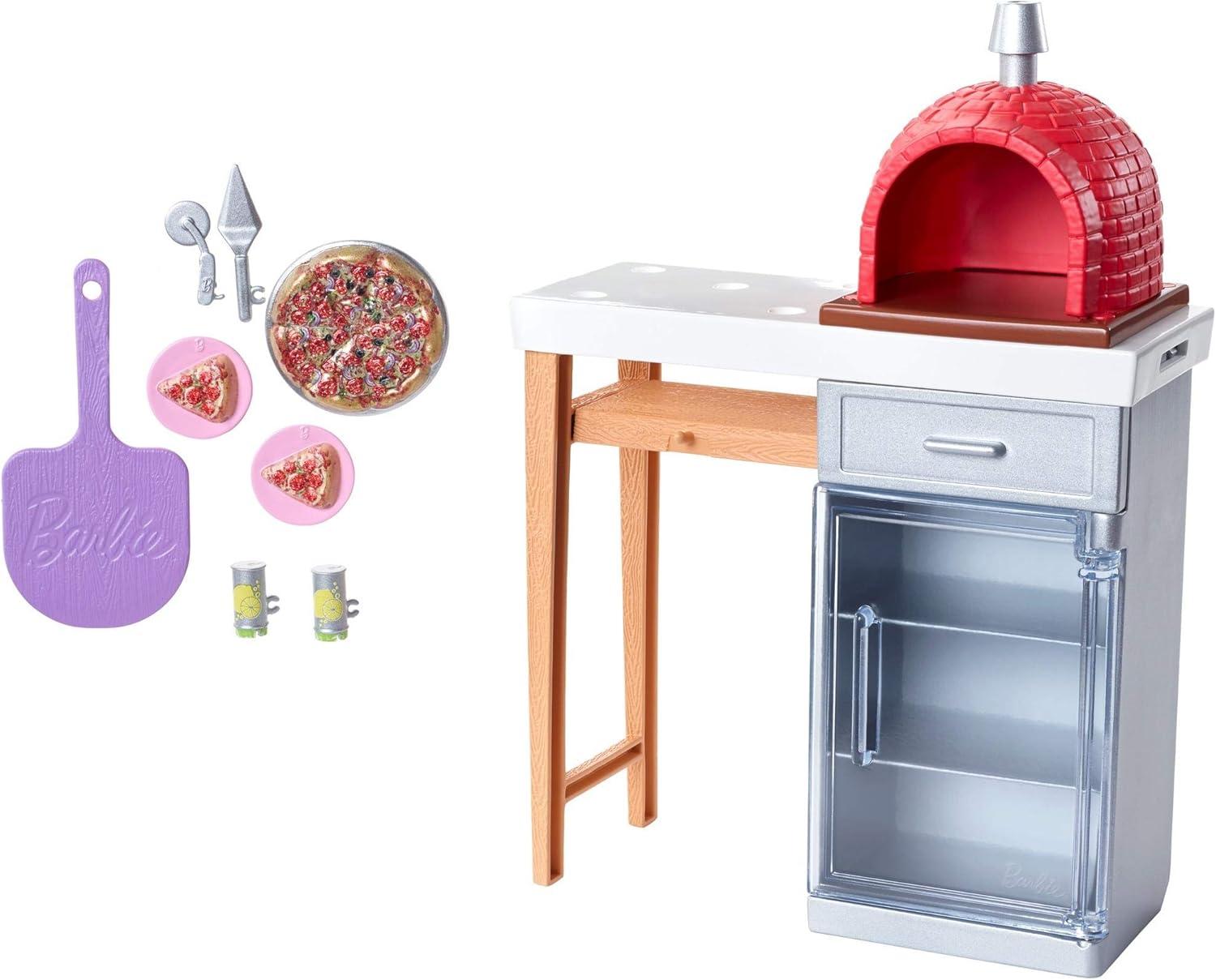 Barbie Estate Outdoor Furniture Set, Brick Pizza Oven