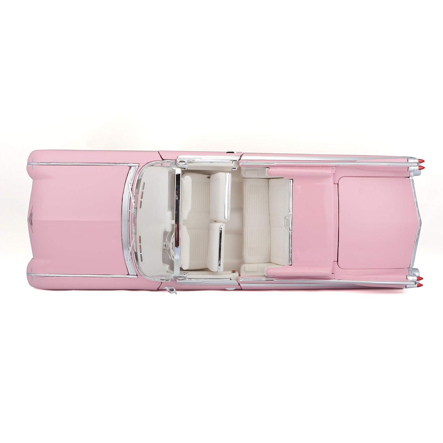 1959 Cadillac Eldorado Biarritz Convertible, Pink - Maisto Premiere 36813 - 1/18 Scale Diecast Model Toy Car