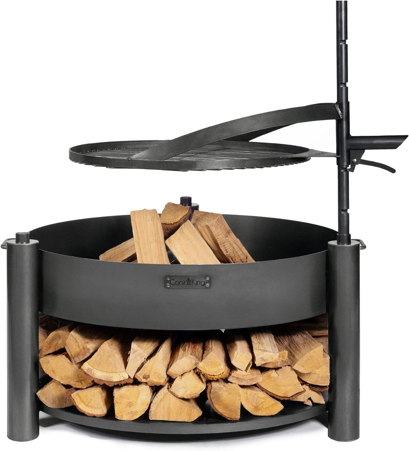 Montana X Cook King Steel Wood Burning Fire Pit