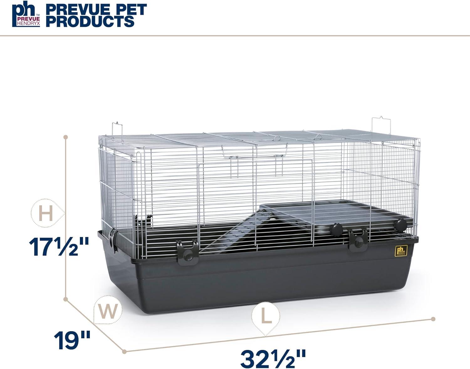 Dark Gray Universal Small Animal Cage with Deep Base