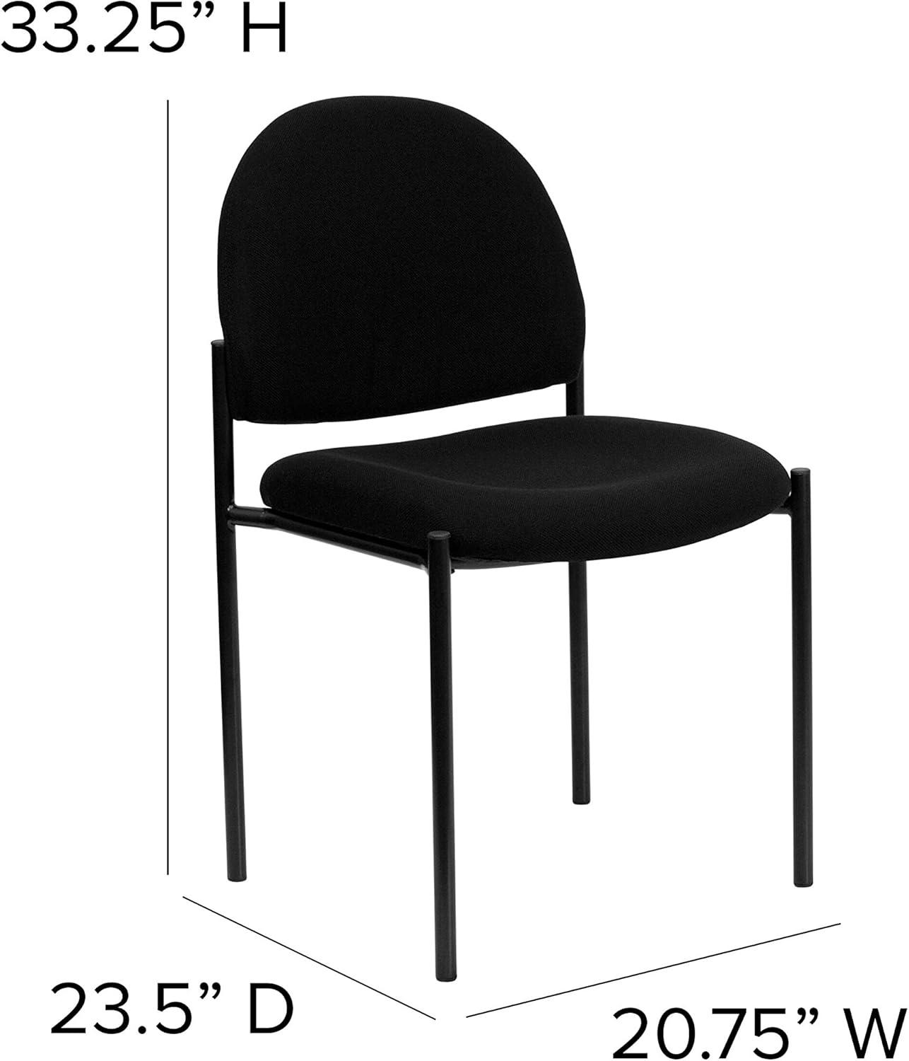 Prather Stackable Steel Ergonomic Side Reception Chair by Flash Furniture