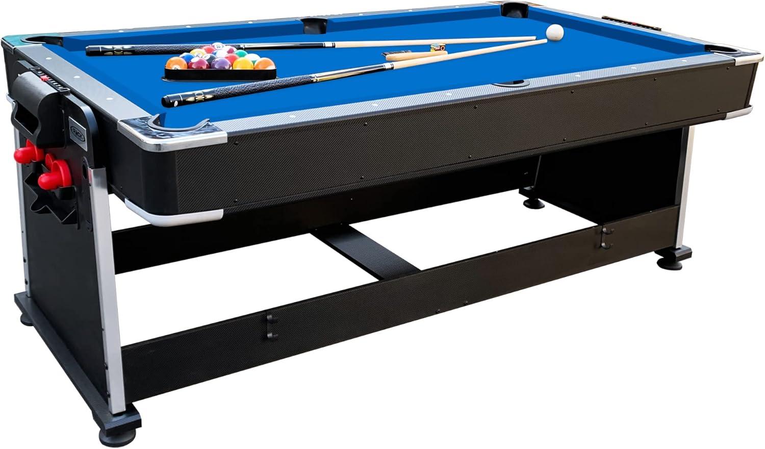 Triad 7-Foot Black and Blue 3-in-1 Game Table