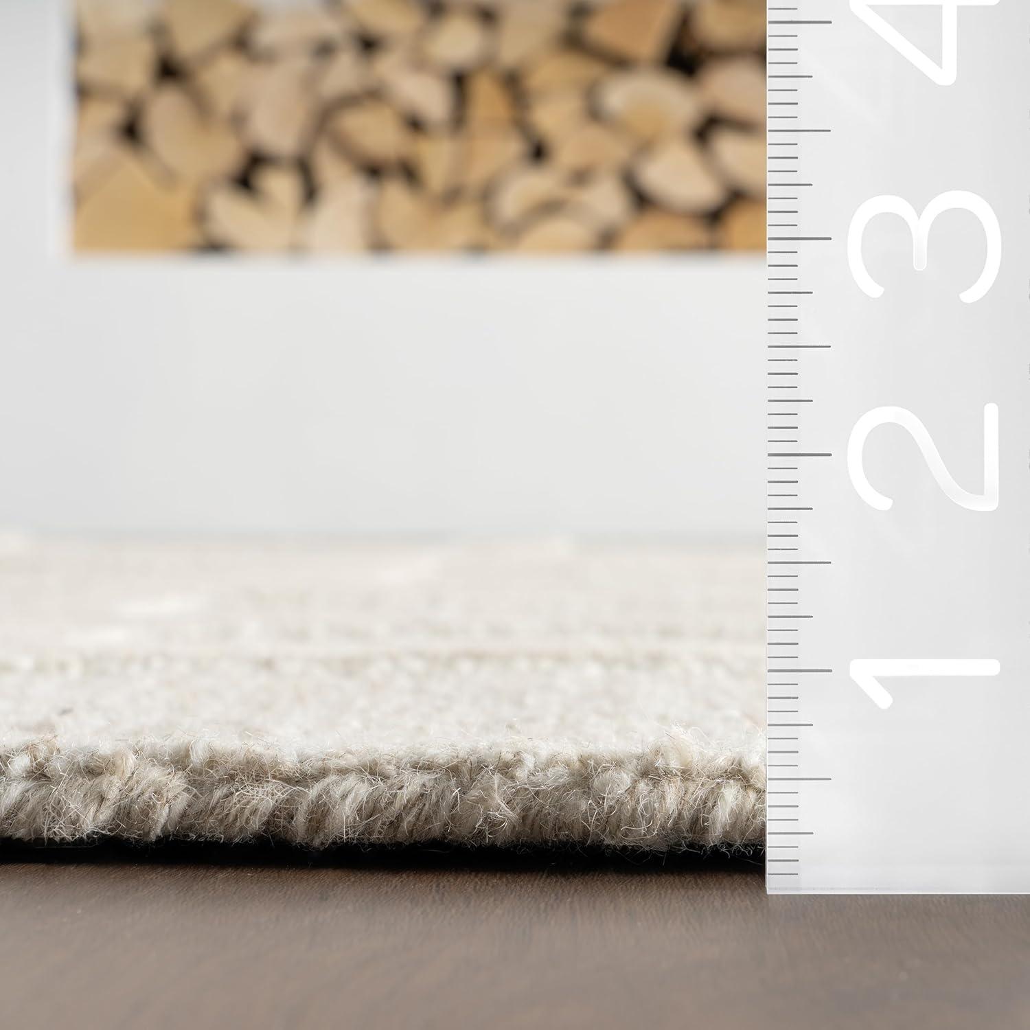 Nuloom Aerith Contemporary Geometric Indoor Area Rug, 5' x 8', Beige