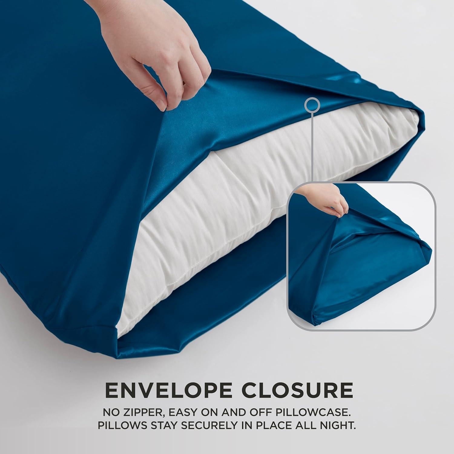 Juicy Couture Juicy Couture Silky Satin Pillows Case Sets with Envelope Closure (Set of 2)