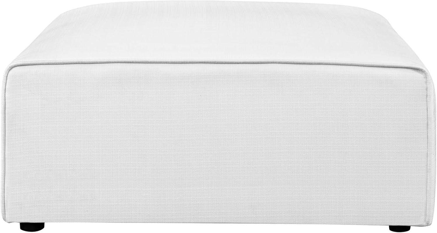 Modway Mingle Fabric Ottoman in White