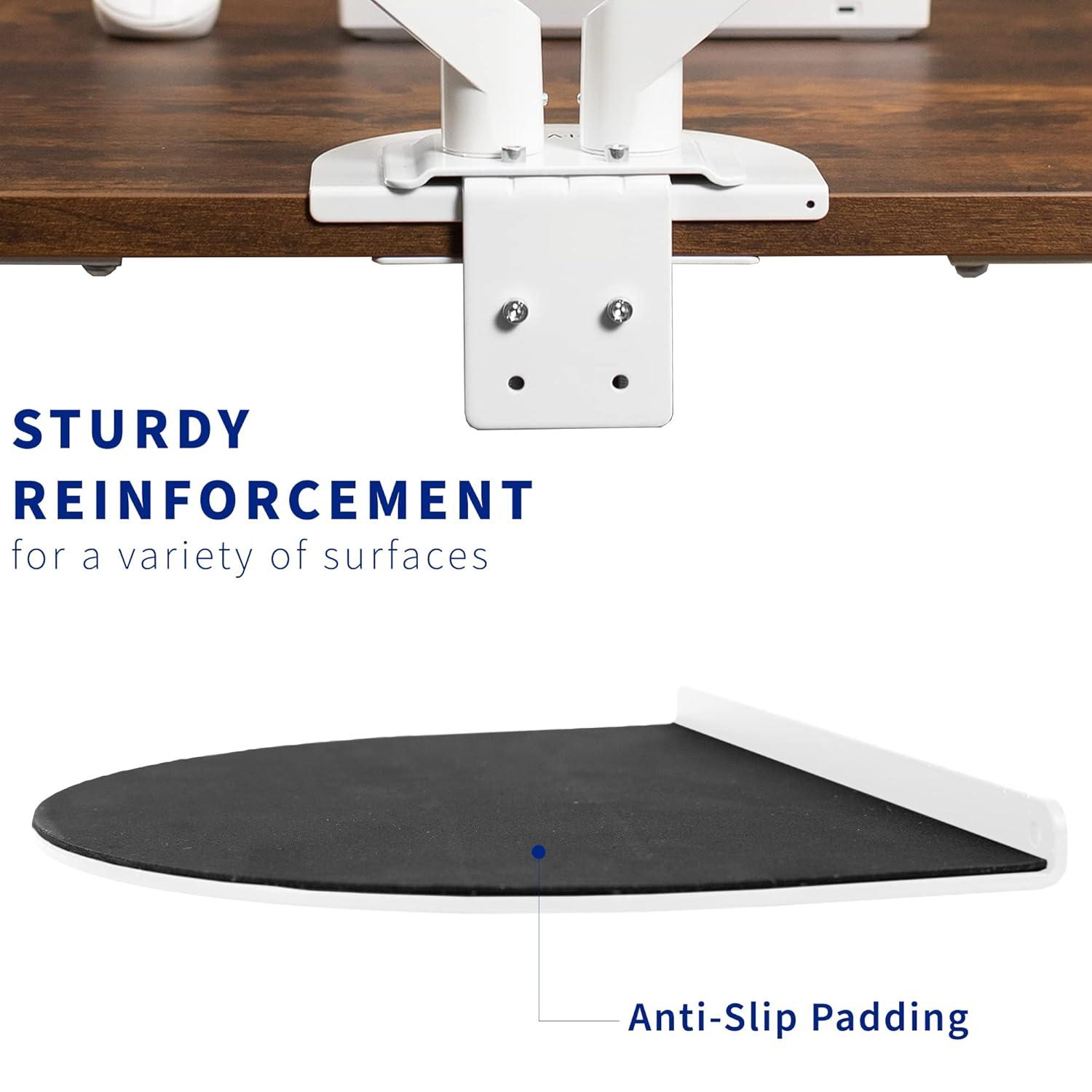 VIVO Placa de Soporte de Refuerzo de Acero Blanco para Instalaciones con Abrazadera C