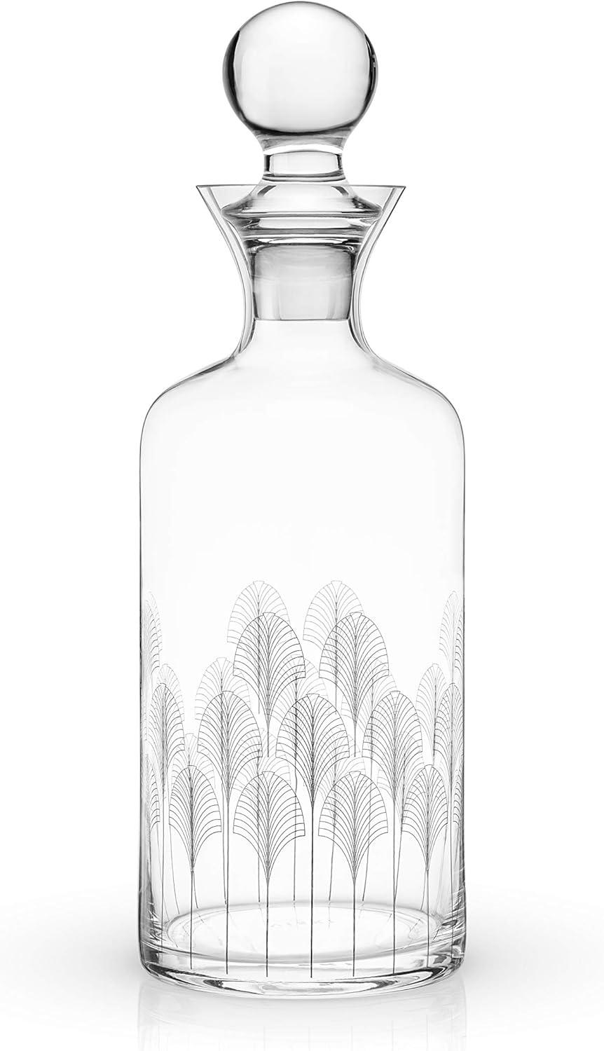 Viski Art Deco Crystal Decanter