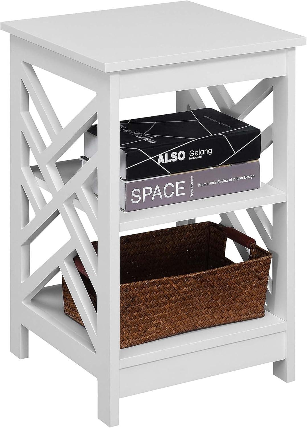 Convenience Concepts Titan End Table with Shelves, Multiple Finishes