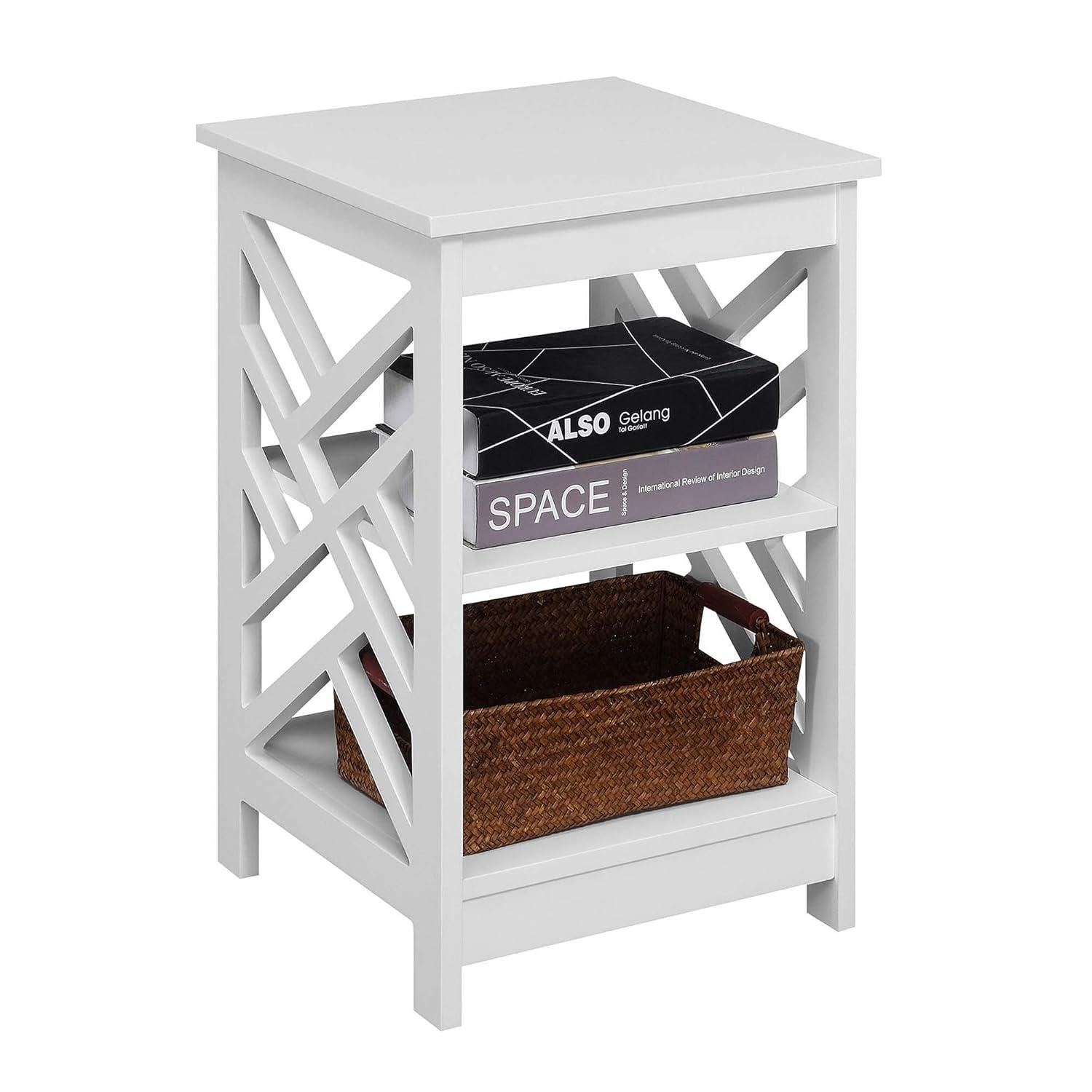 Convenience Concepts Titan End Table with Shelves, Multiple Finishes