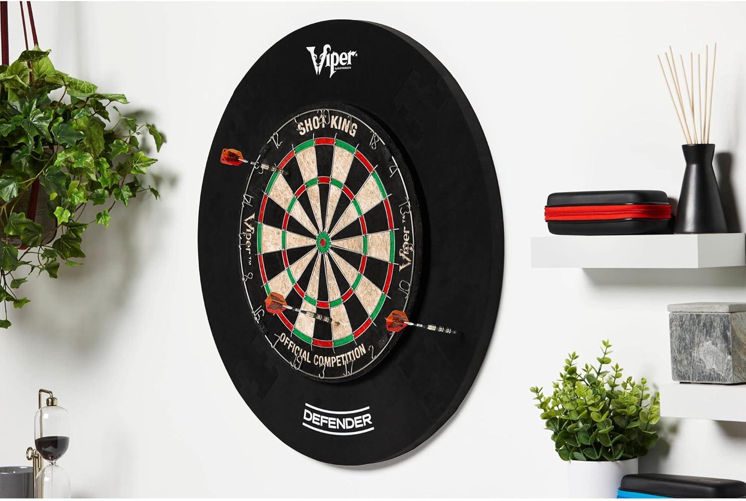 Viper Shot King Sisal Bristle Dartboard with Darts